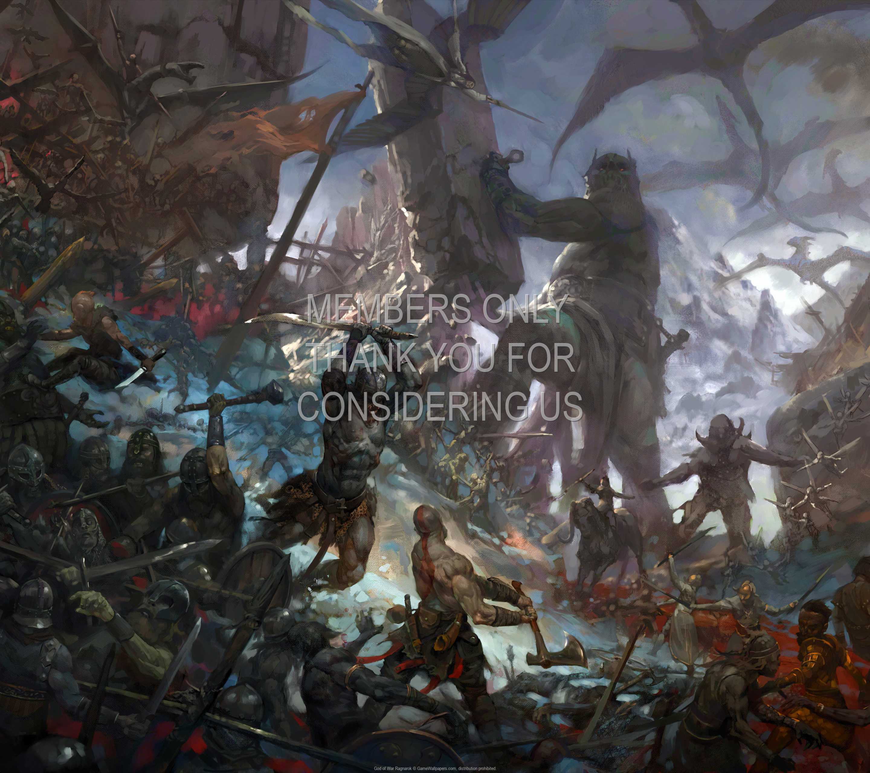 God of War: Ragnarok 1440p Horizontal Mobiele achtergrond 07