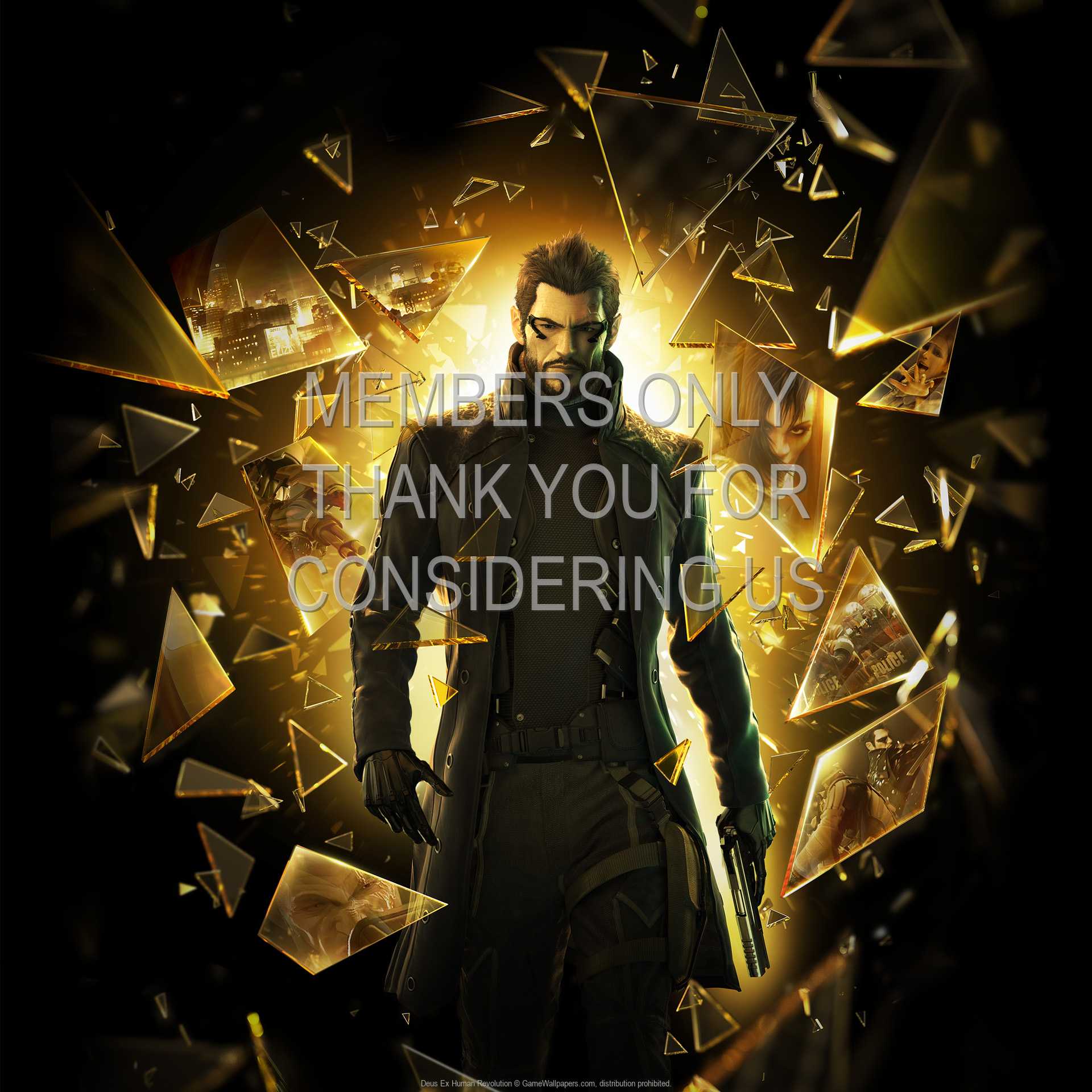 Deus Ex: Human Revolution 1080p Horizontal Mobiele achtergrond 08