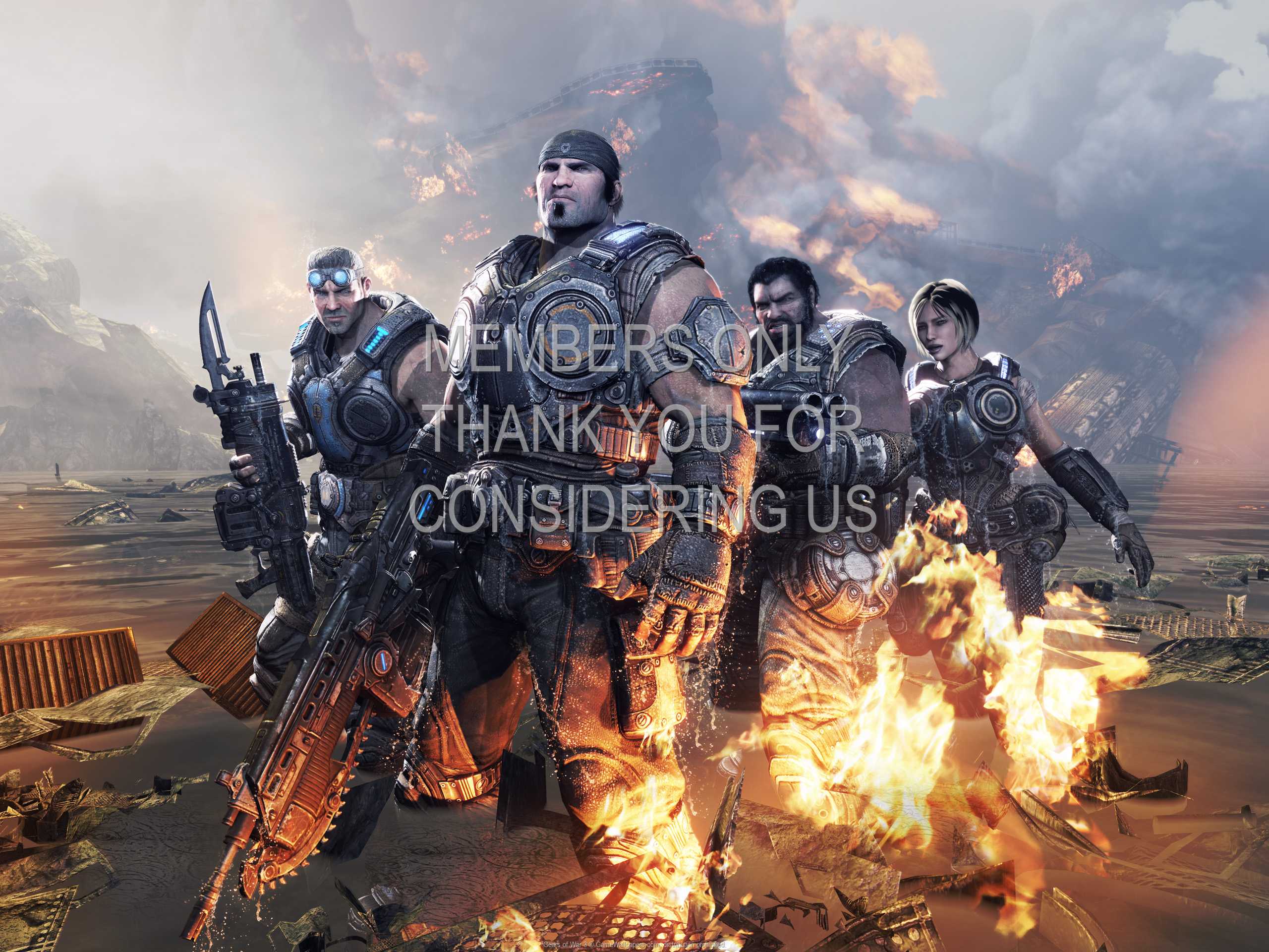 Gears of War 3 1080p Horizontal Handy Hintergrundbild 08