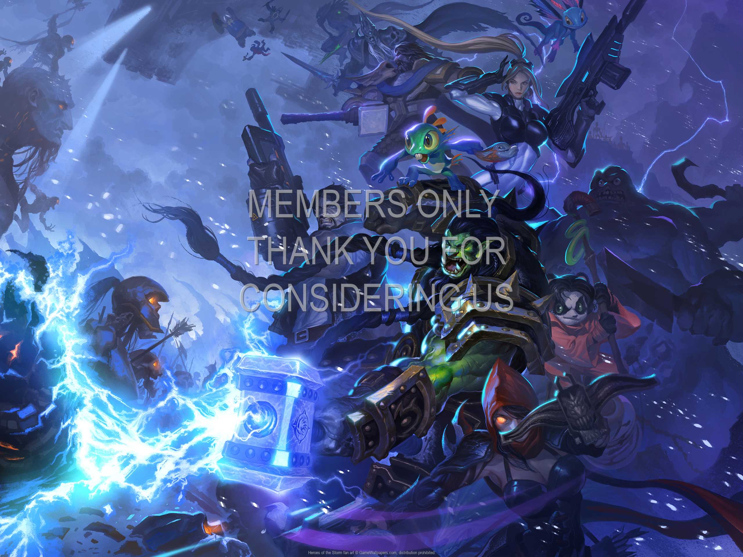 Heroes of the Storm fan art 1080p Horizontal Mobiele achtergrond 08