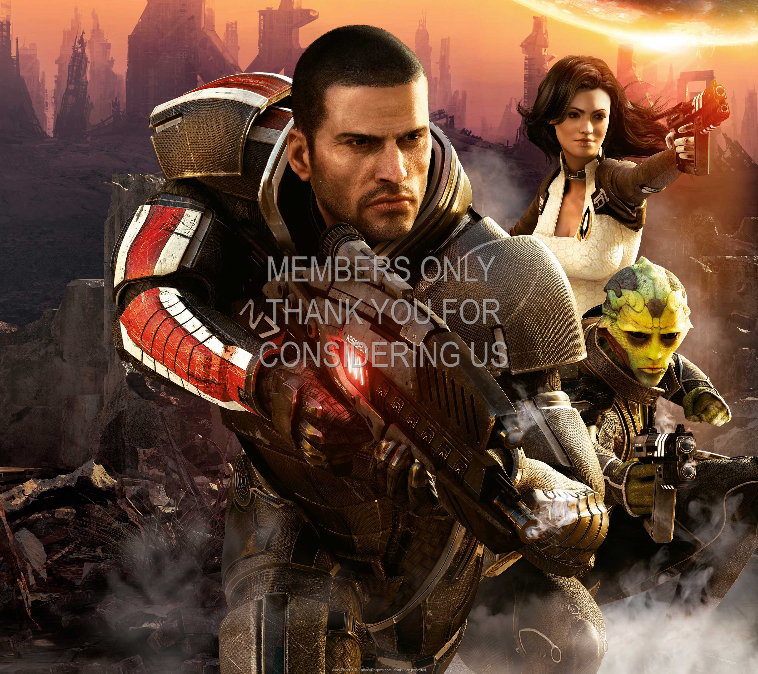 Mass Effect 2 1440p Horizontal Handy Hintergrundbild 08