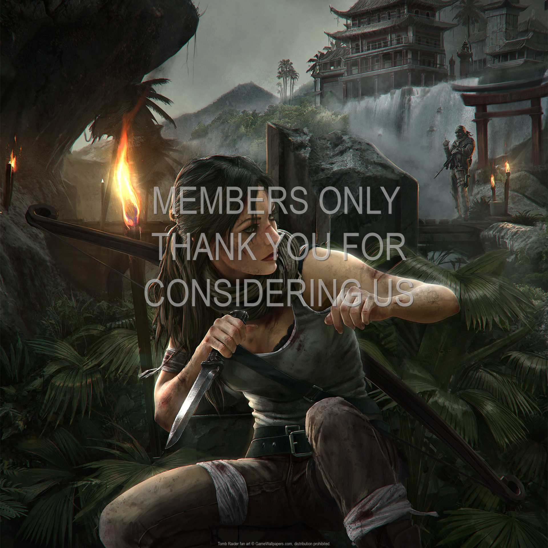 Tomb Raider fan art 1080p Horizontal Mobiele achtergrond 09