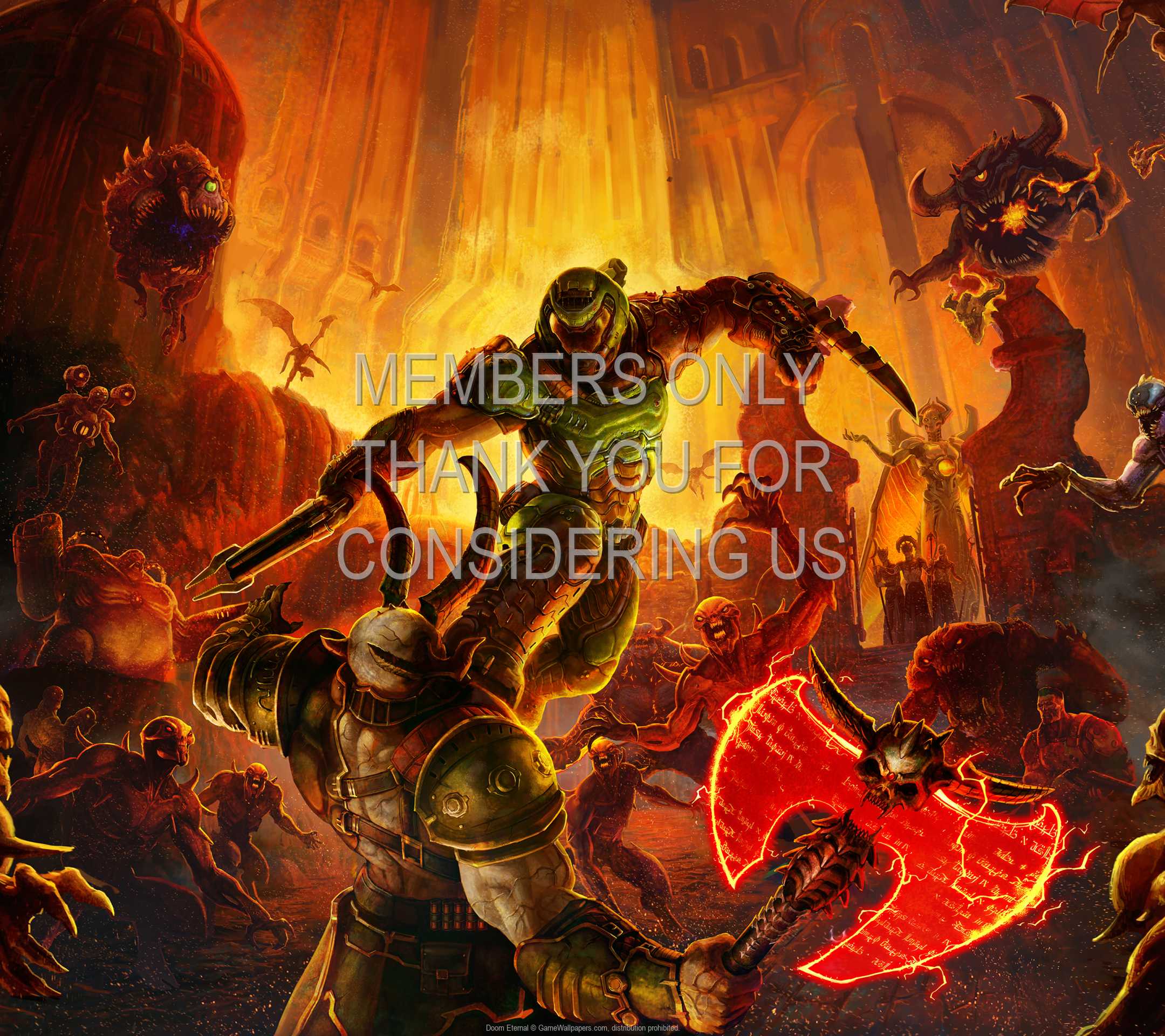 Doom Eternal 1080p Horizontal Mobiele achtergrond 09