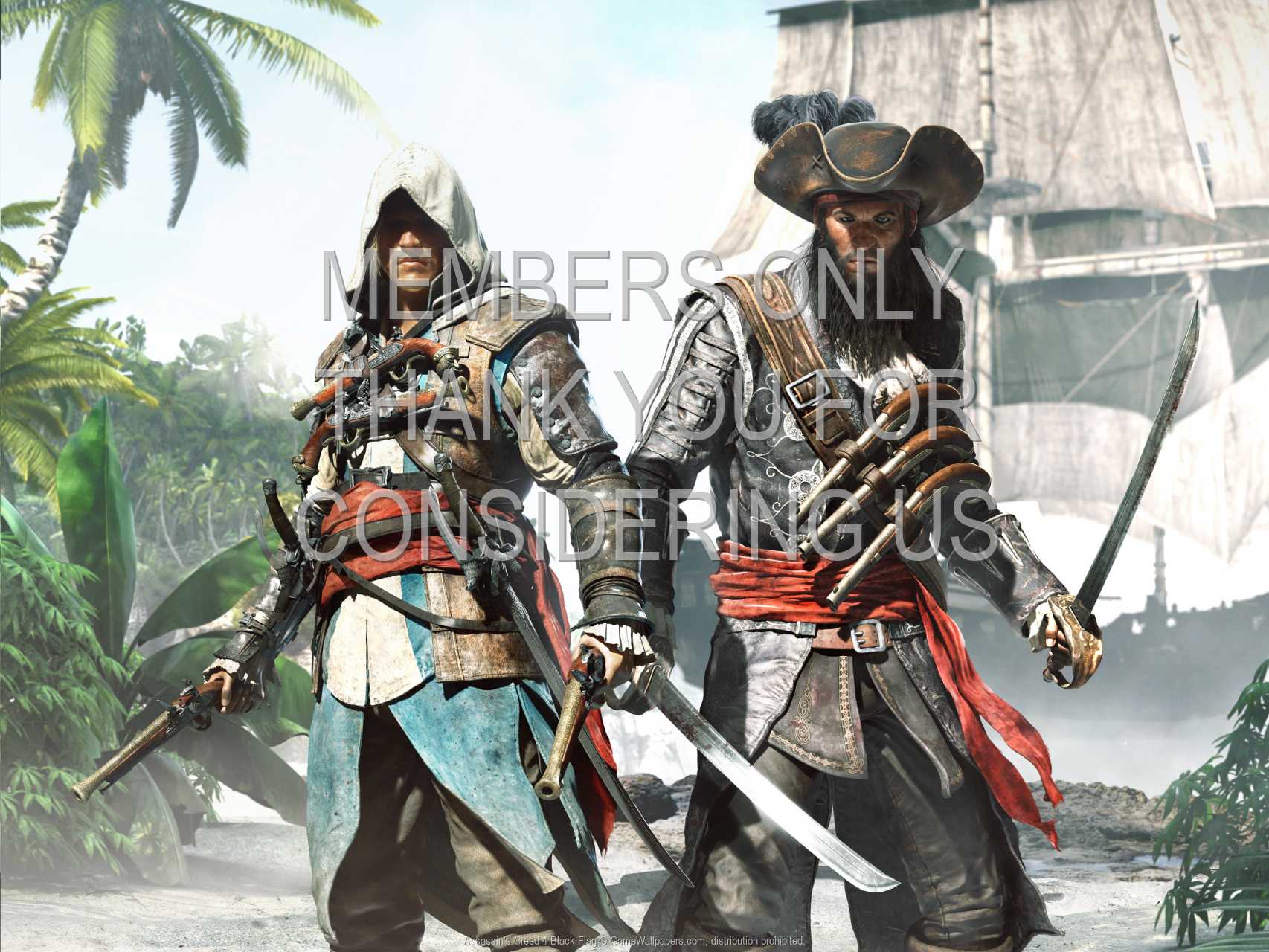 Assassin's Creed 4: Black Flag 720p Horizontal Mobiele achtergrond 09