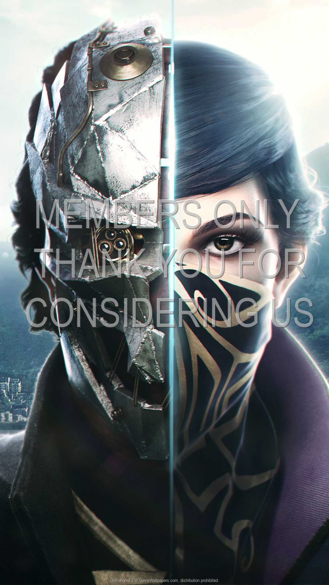 Dishonored 2 1080p Vertical Mobiele achtergrond 11