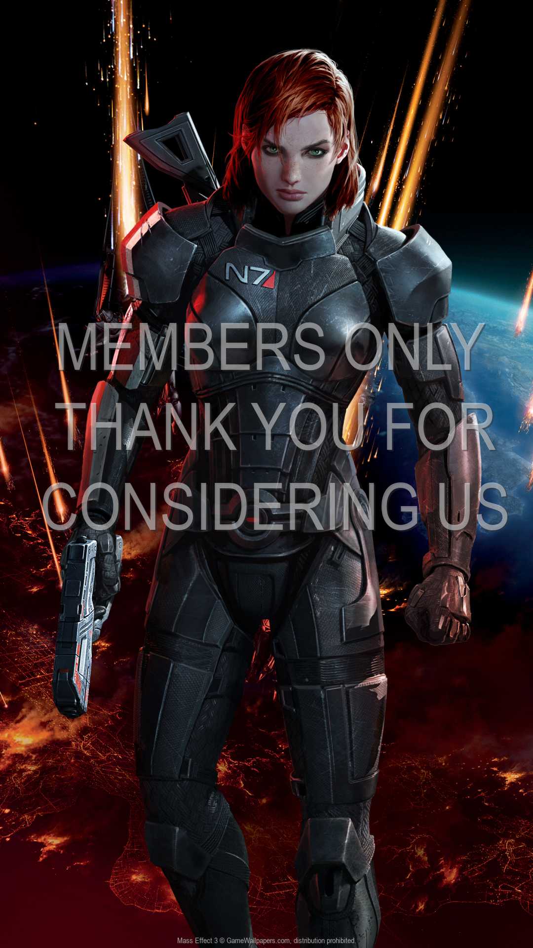 Mass Effect 3 1080p Vertical Handy Hintergrundbild 11