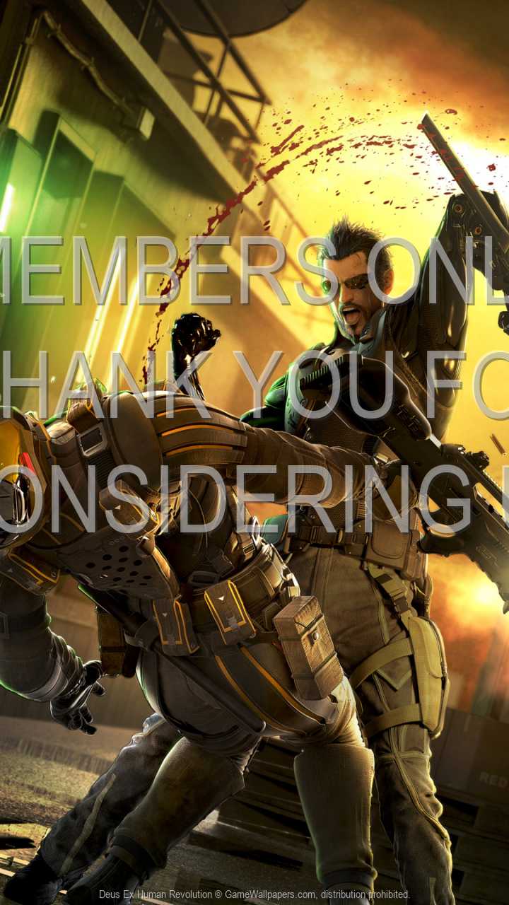 Deus Ex: Human Revolution 720p Vertical Mobiele achtergrond 11