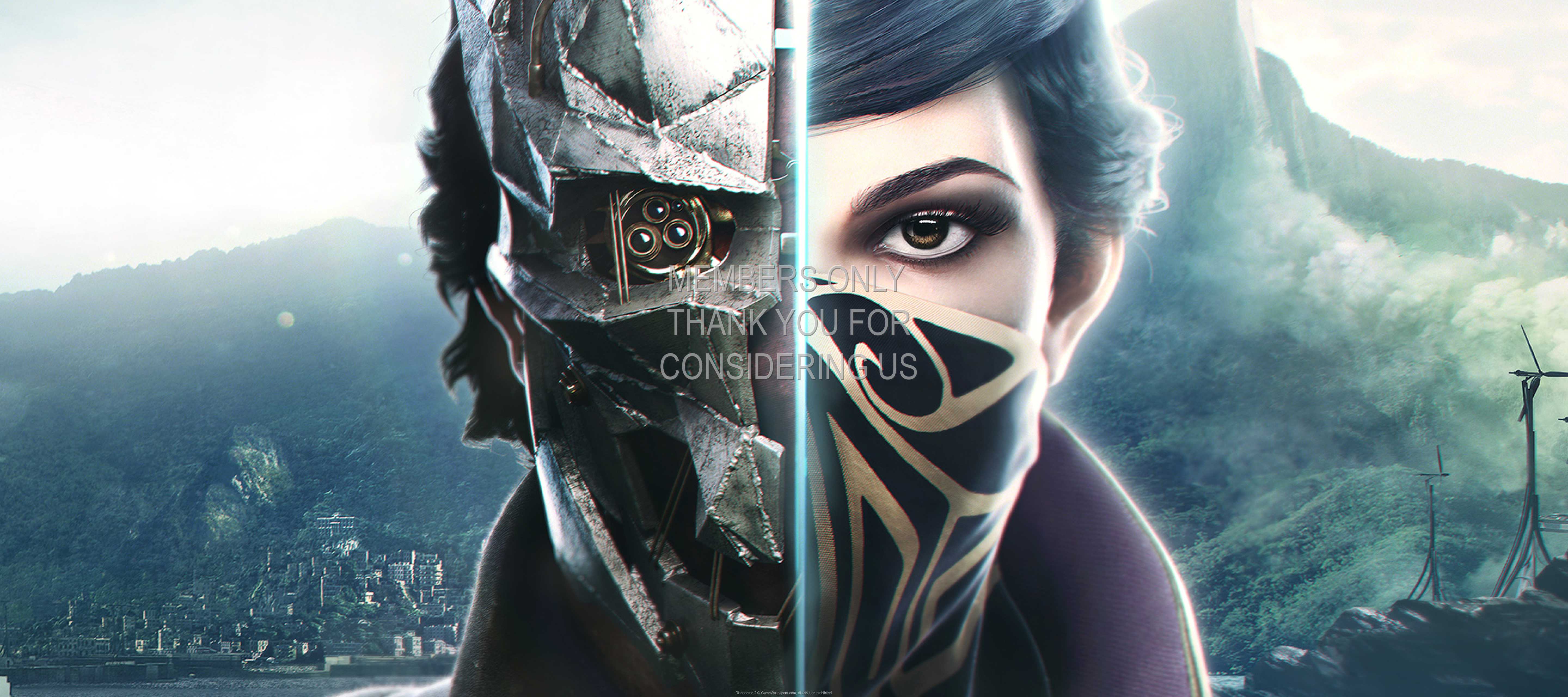 Dishonored 2 1440p%20Horizontal Mobiele achtergrond 11