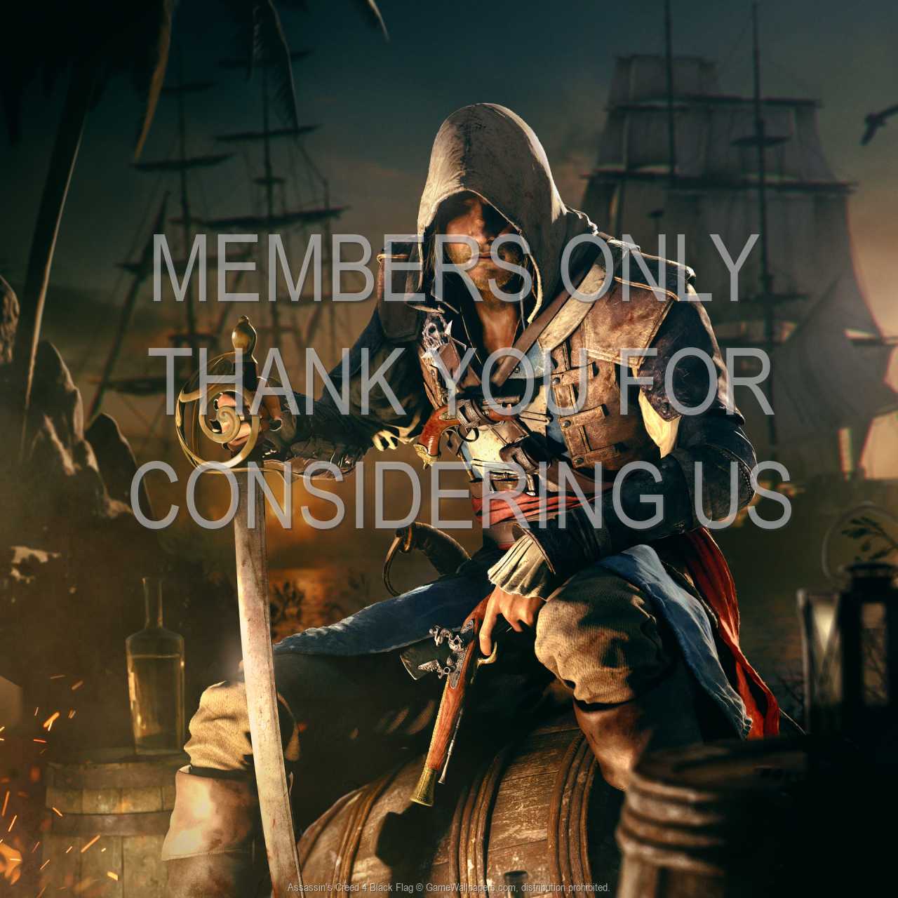 Assassin's Creed 4: Black Flag 720p Horizontal Handy Hintergrundbild 15