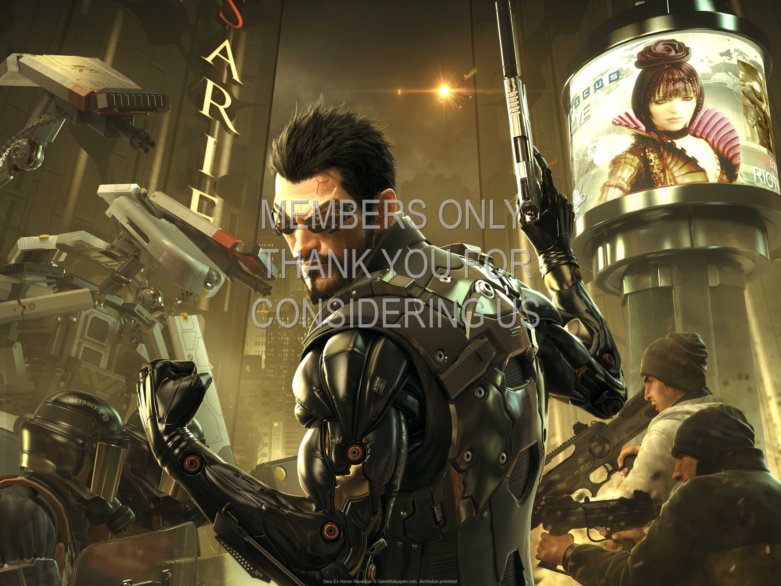 Deus Ex: Human Revolution 1080p Horizontal Mobiele achtergrond 19