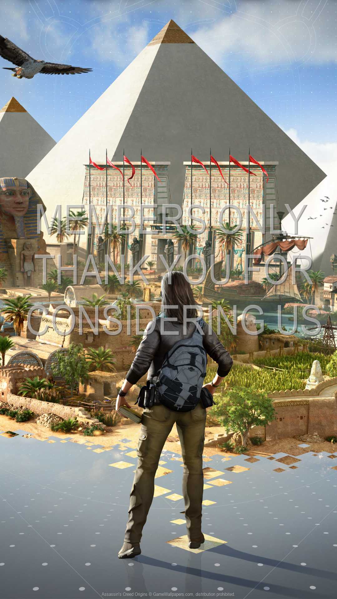 Assassin's Creed: Origins 1080p Vertical Mobiele achtergrond 20