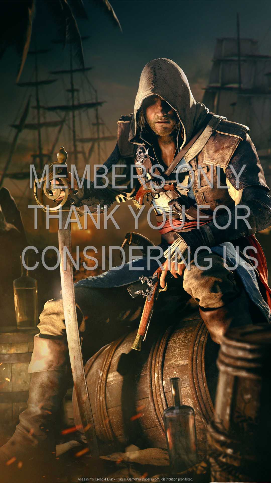 Assassin's Creed 4: Black Flag 1080p Vertical Handy Hintergrundbild 15