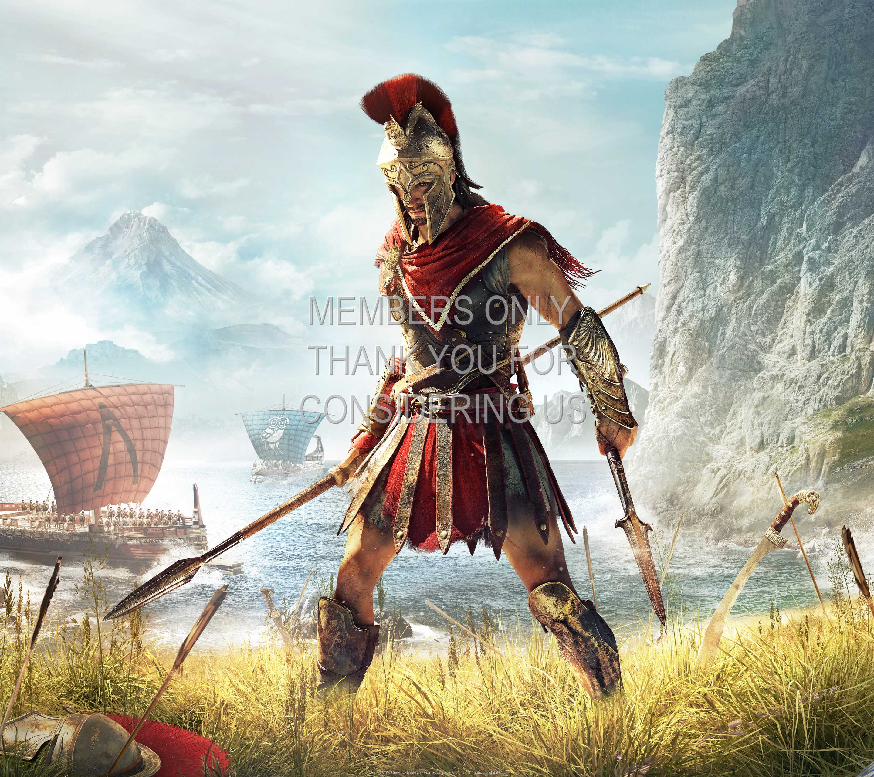 Assassin's Creed: Odyssey 1440p Horizontal Mobiele achtergrond 01