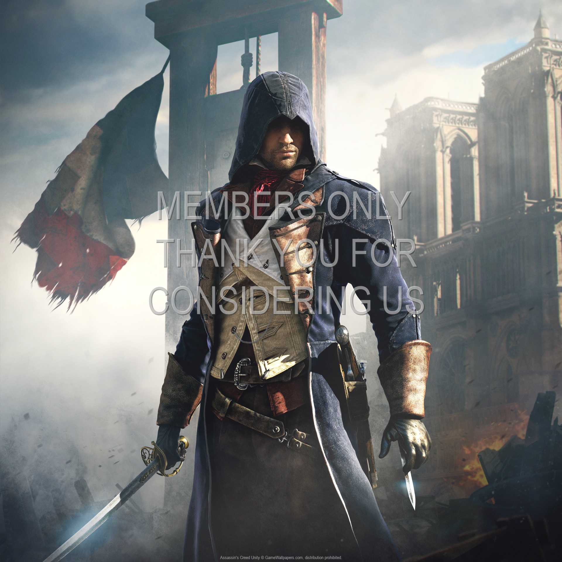 Assassin's Creed: Unity 1080p Horizontal Mobiele achtergrond 15