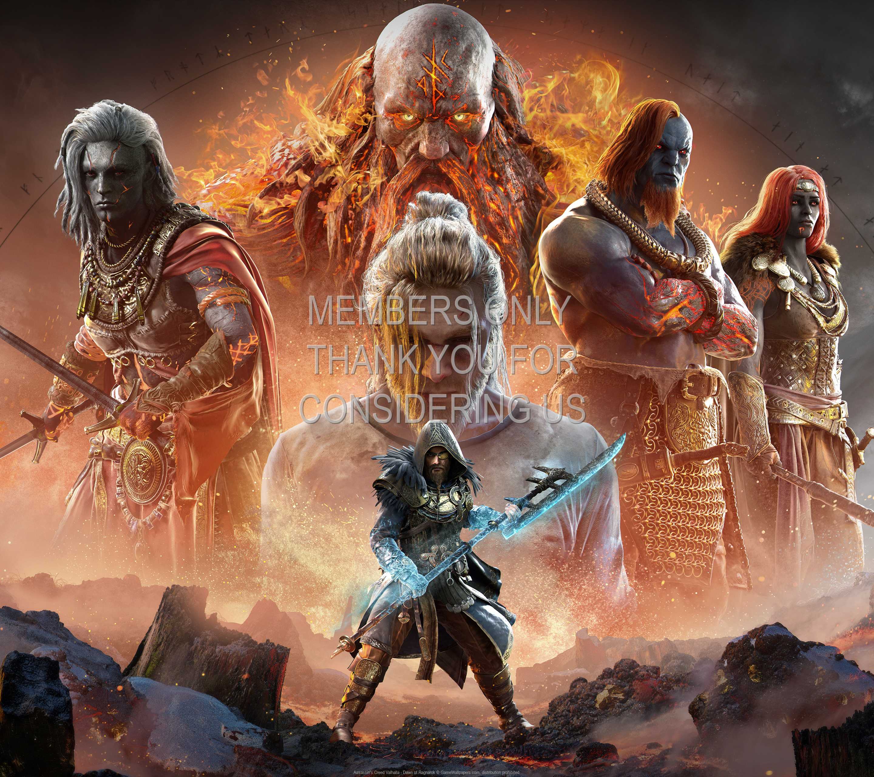 Assassin's Creed: Valhalla - Dawn of Ragnarok 1440p Horizontal Mobiele achtergrond 02