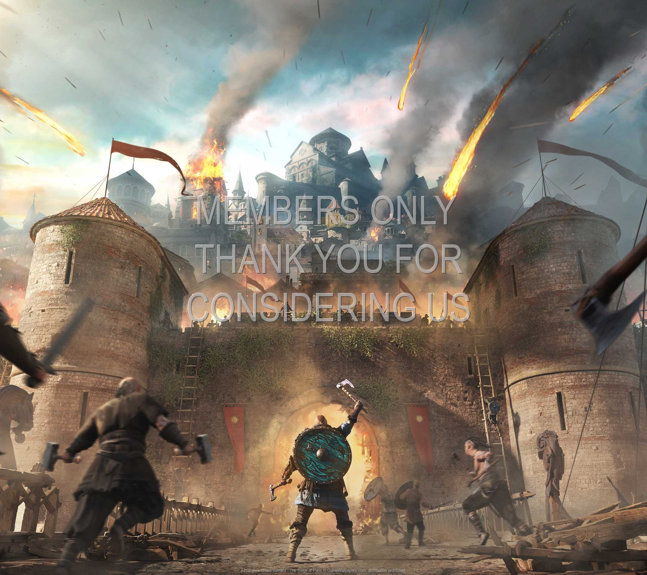 Assassin's Creed: Valhalla - The Siege of Paris 1080p Horizontal Mobiele achtergrond 01