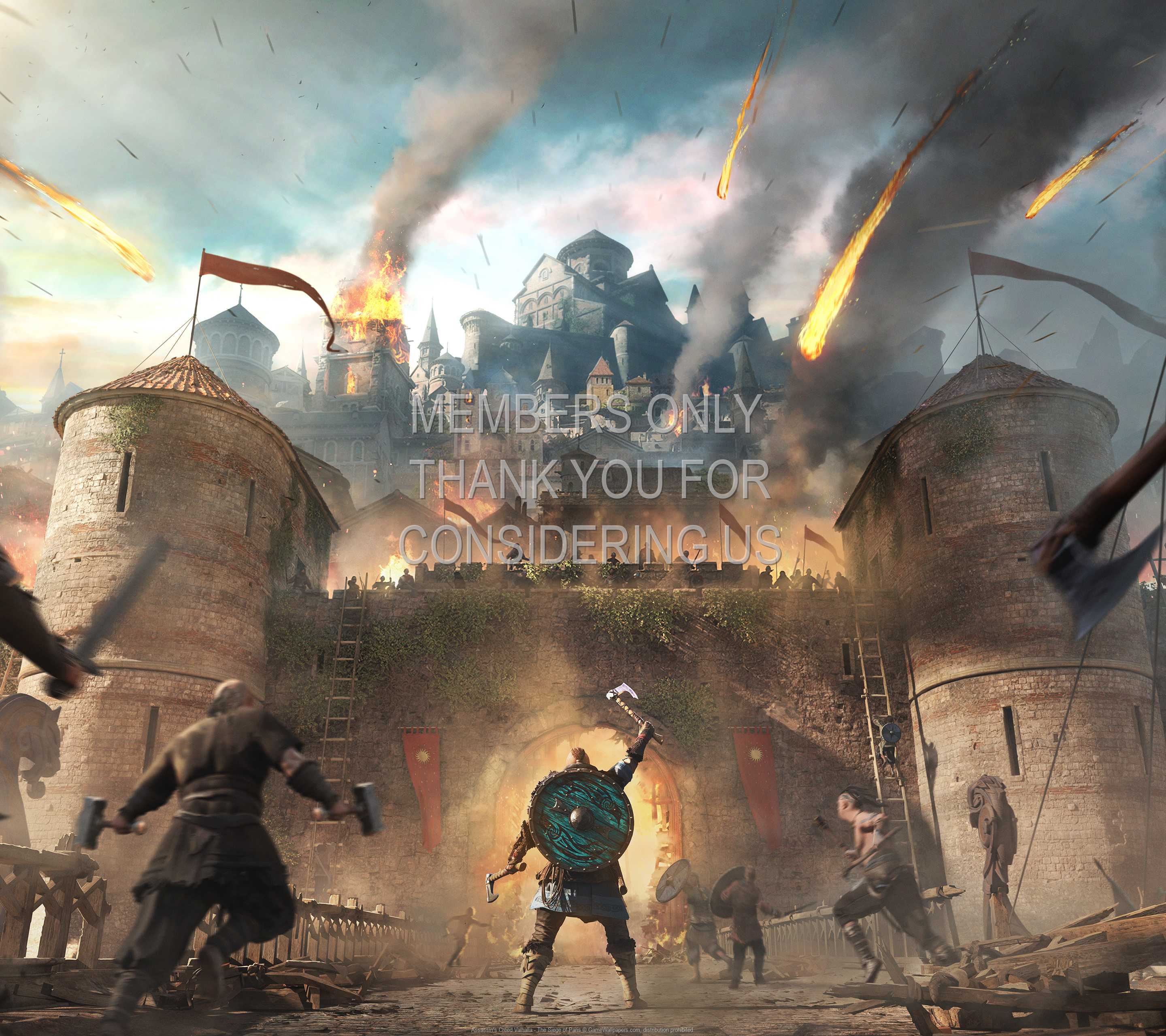 Assassin's Creed: Valhalla - The Siege of Paris 1440p Horizontal Handy Hintergrundbild 01
