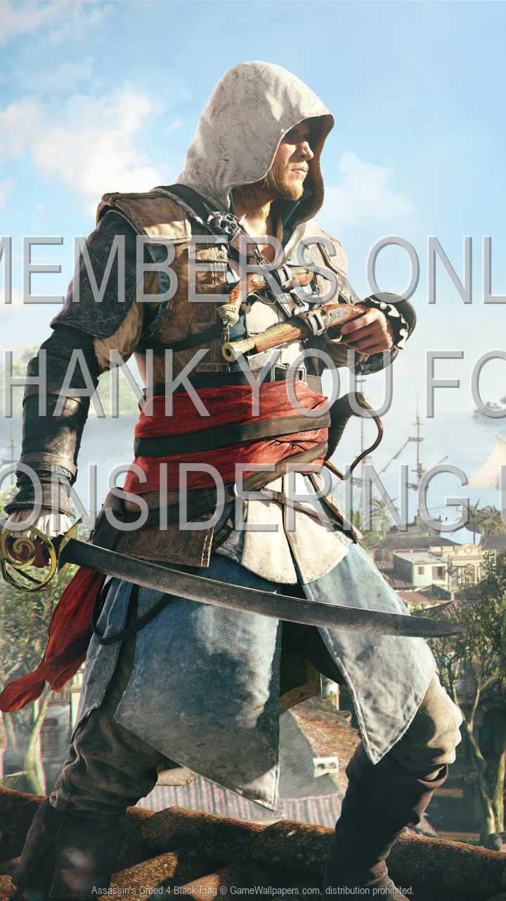 Assassin's Creed 4: Black Flag 720p Vertical Mobiele achtergrond 14