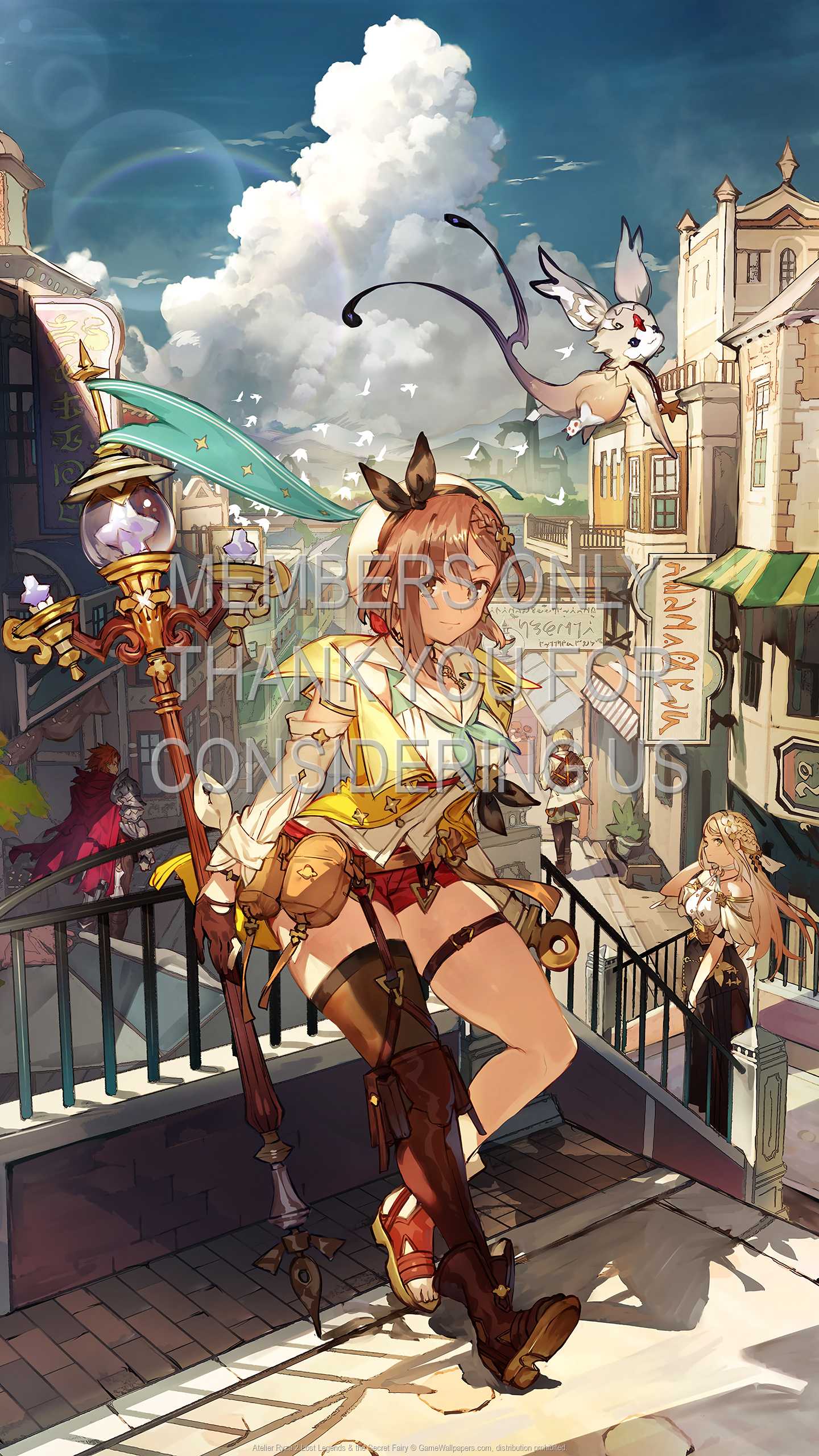 Atelier Ryza 2: Lost Legends & the Secret Fairy 1440p Vertical Mobile fond d'cran 01
