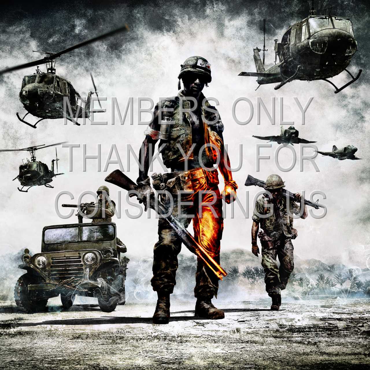 Battlefield: Bad Company 2 Vietnam 720p Horizontal Mobiele achtergrond 01