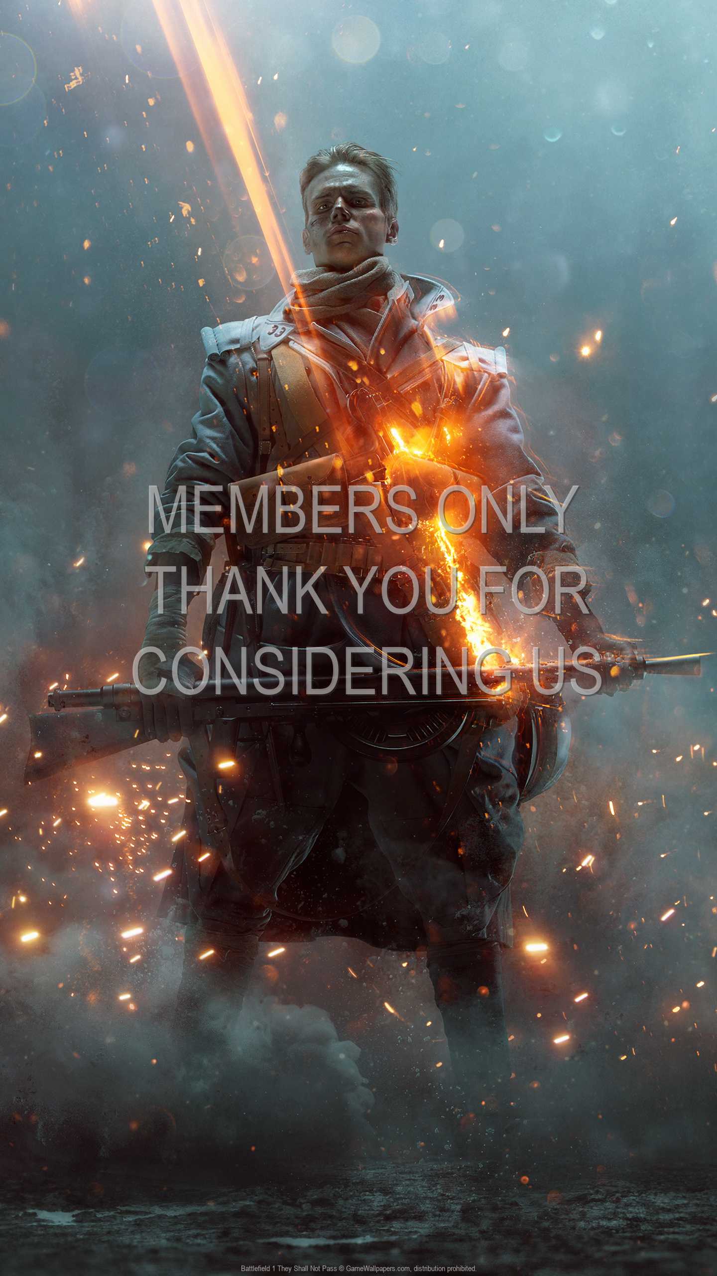 Battlefield 1: They Shall Not Pass 1440p Vertical Handy Hintergrundbild 01