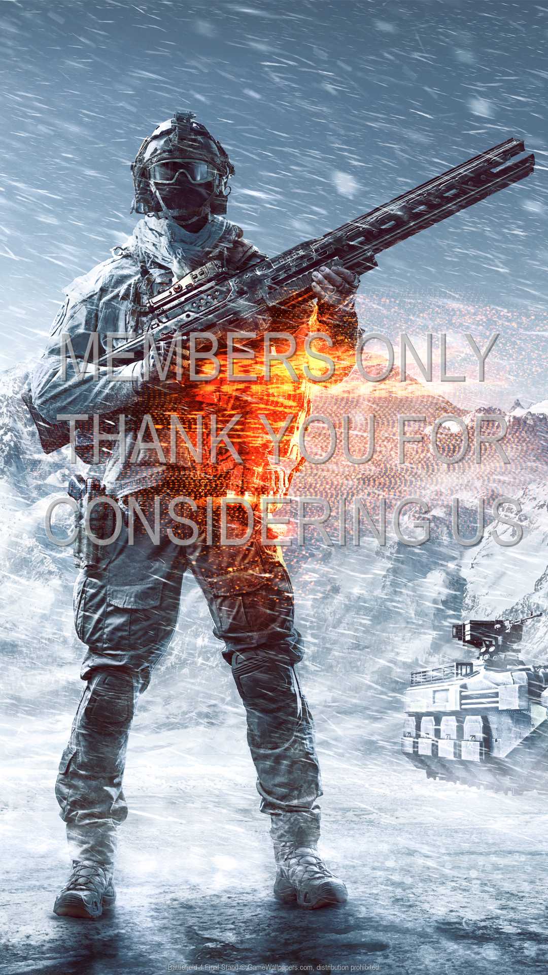 Battlefield 4: Final Stand 1080p Vertical Mobiele achtergrond 01