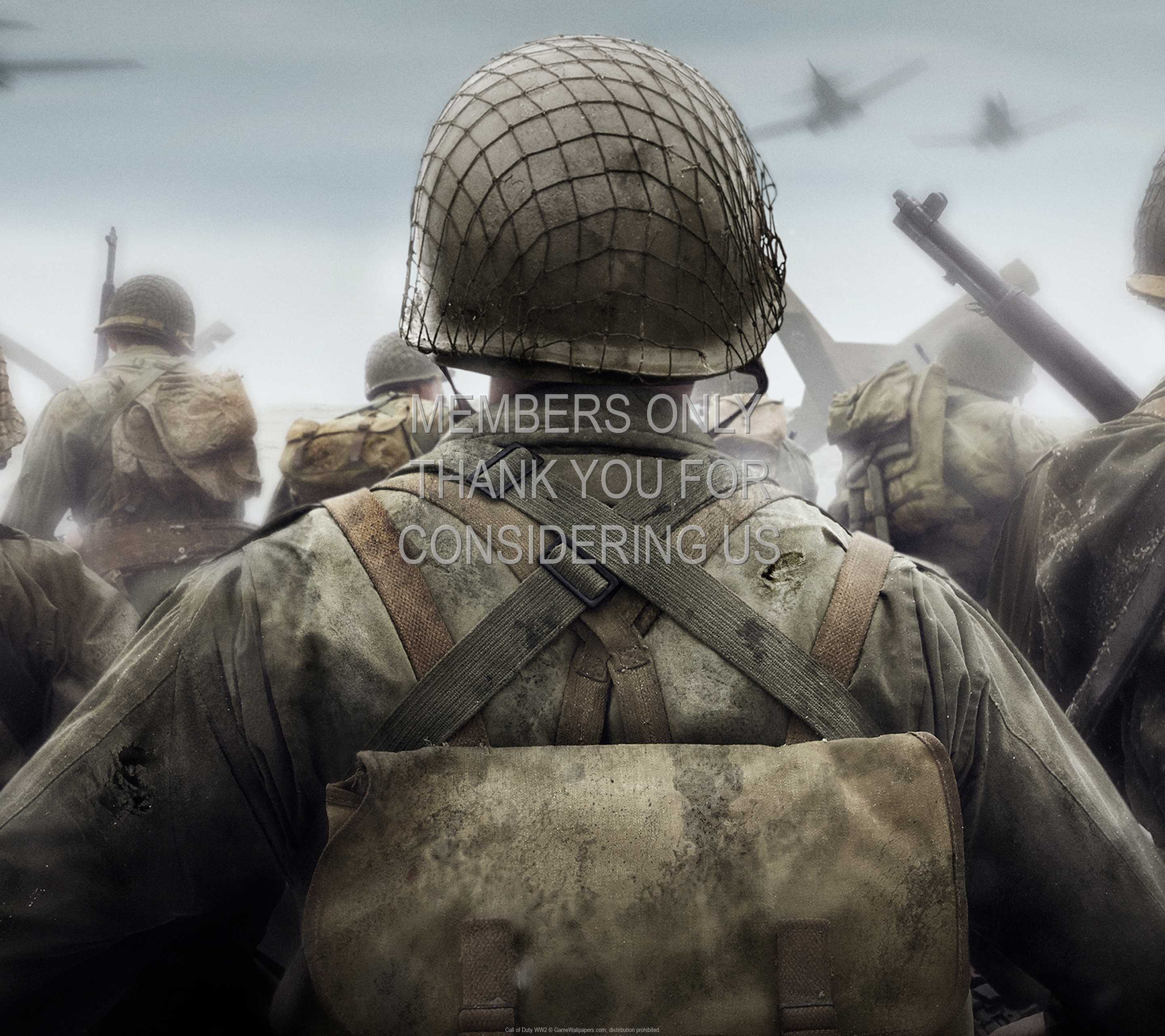 Call of Duty: WW2 1440p Horizontal Mobiele achtergrond 01