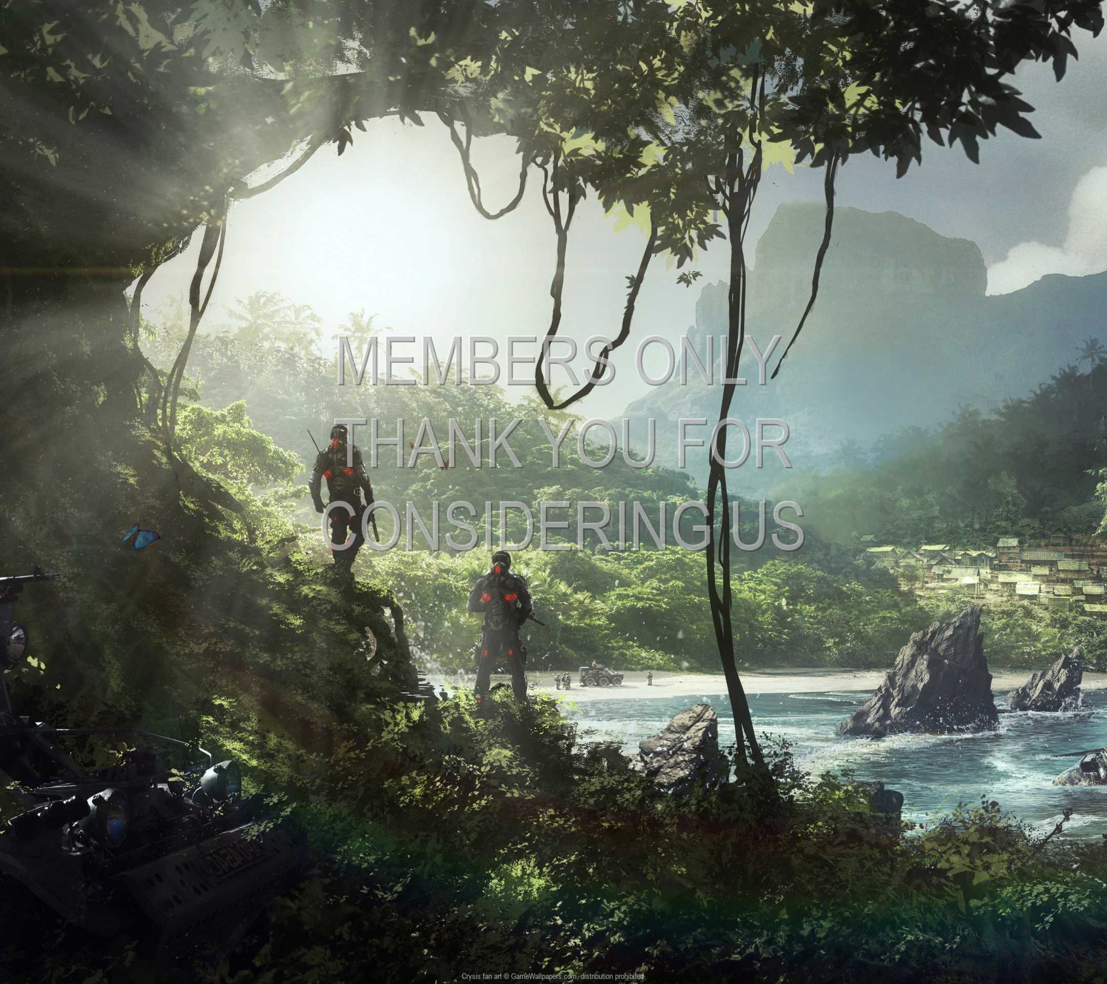 Crysis fan art 1080p Horizontal Mobiele achtergrond 01