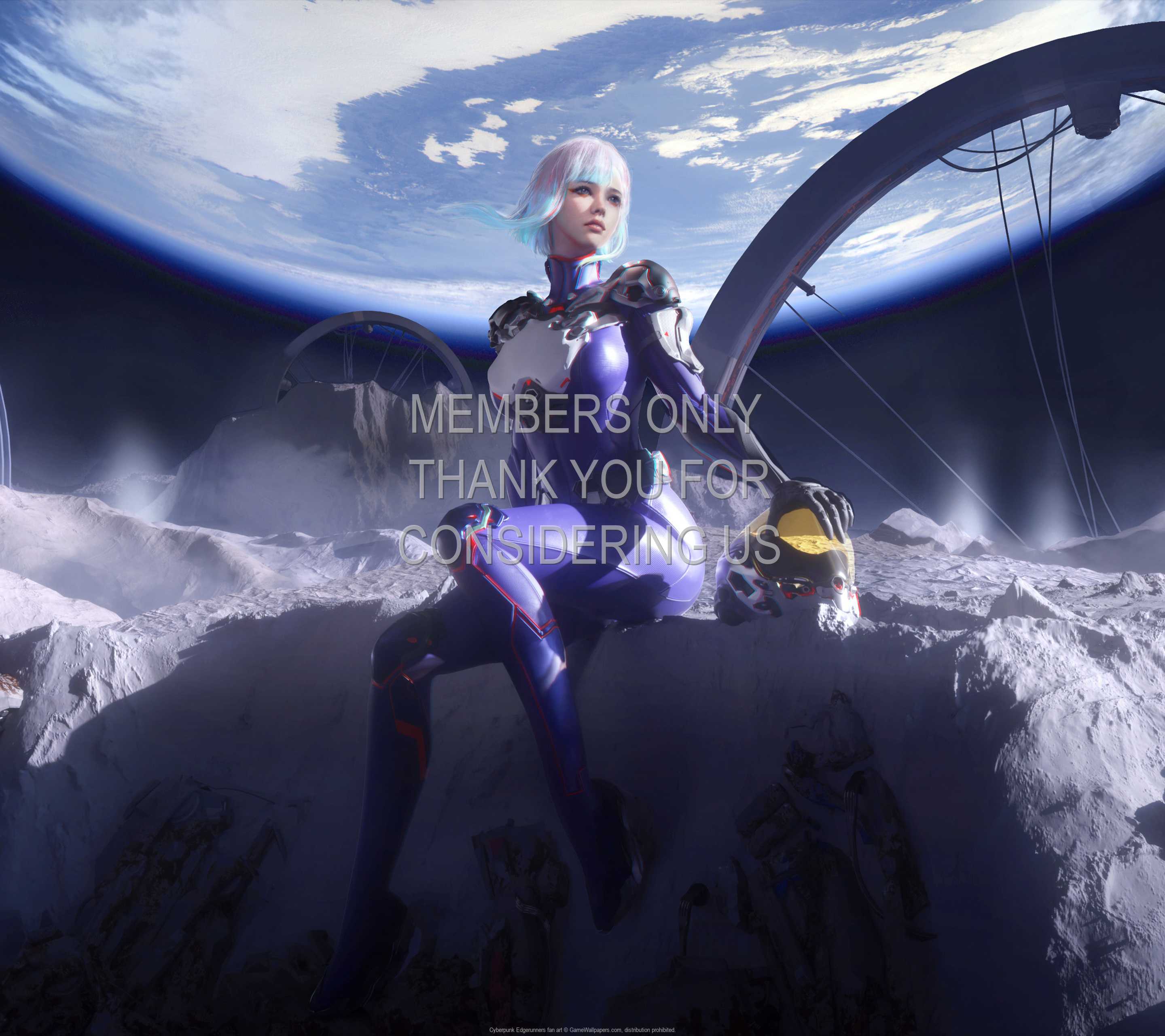Cyberpunk: Edgerunners fan art 1440p Horizontal Mobiele achtergrond 01