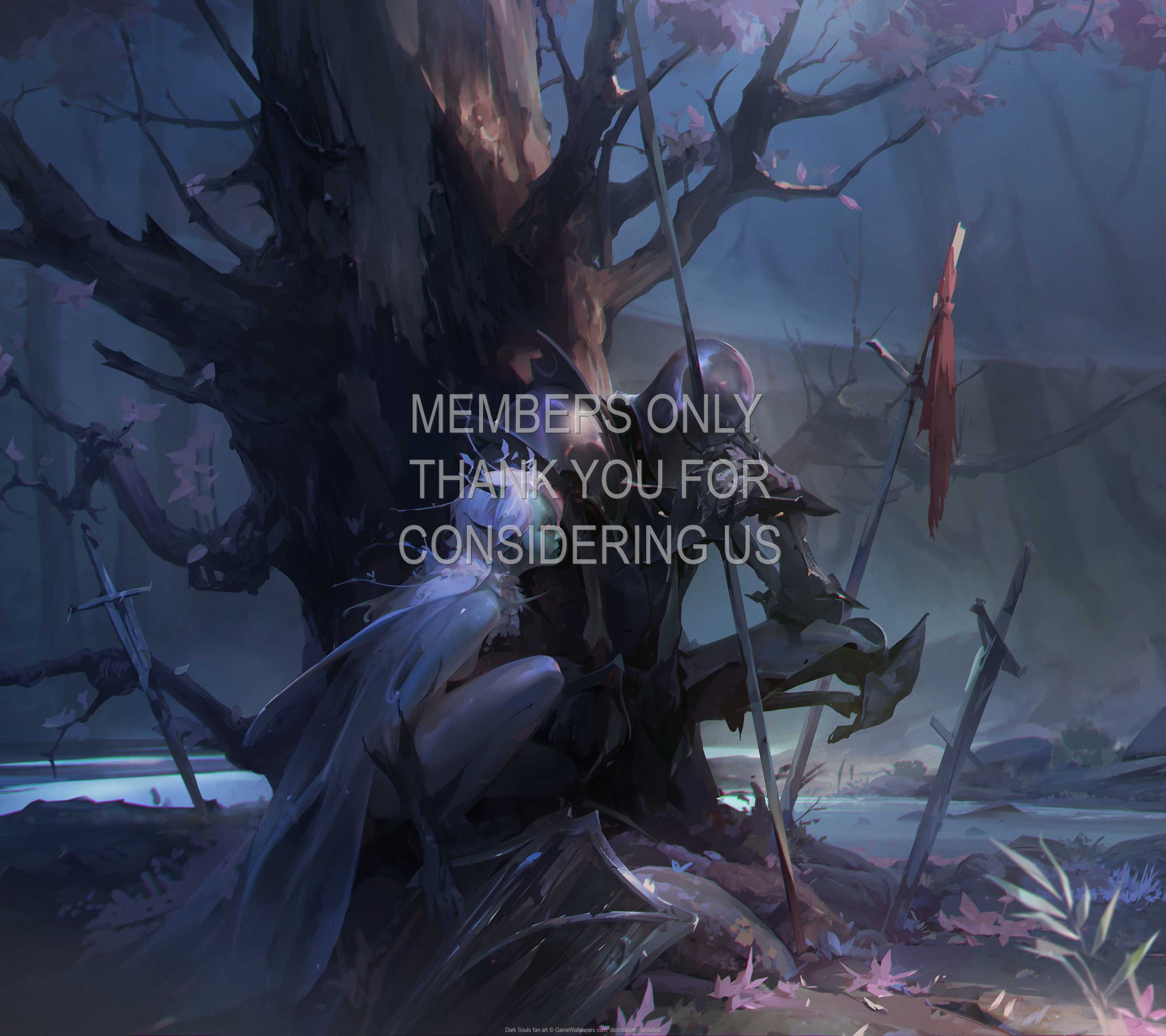 Dark Souls fan art 1440p Horizontal Mobiele achtergrond 01