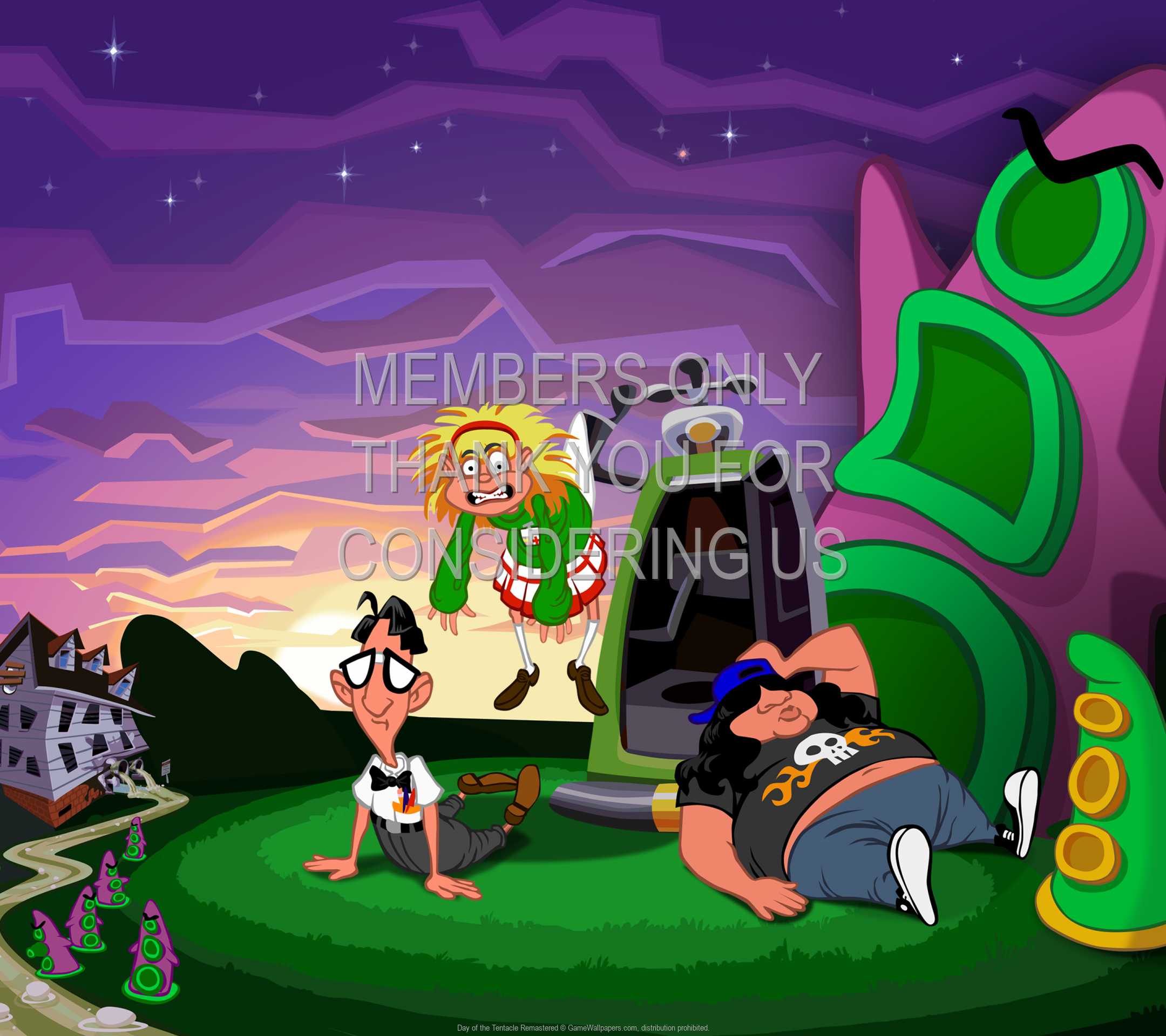 Day of the Tentacle Remastered 1080p Horizontal Mobiele achtergrond 01