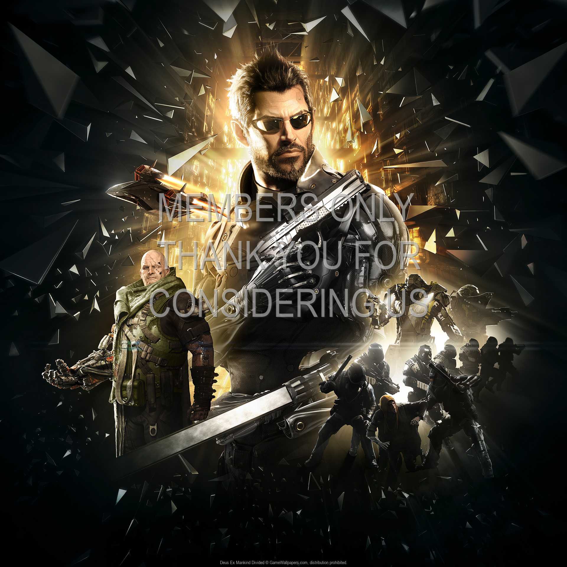 Deus Ex: Mankind Divided 1080p Horizontal Mobiele achtergrond 01