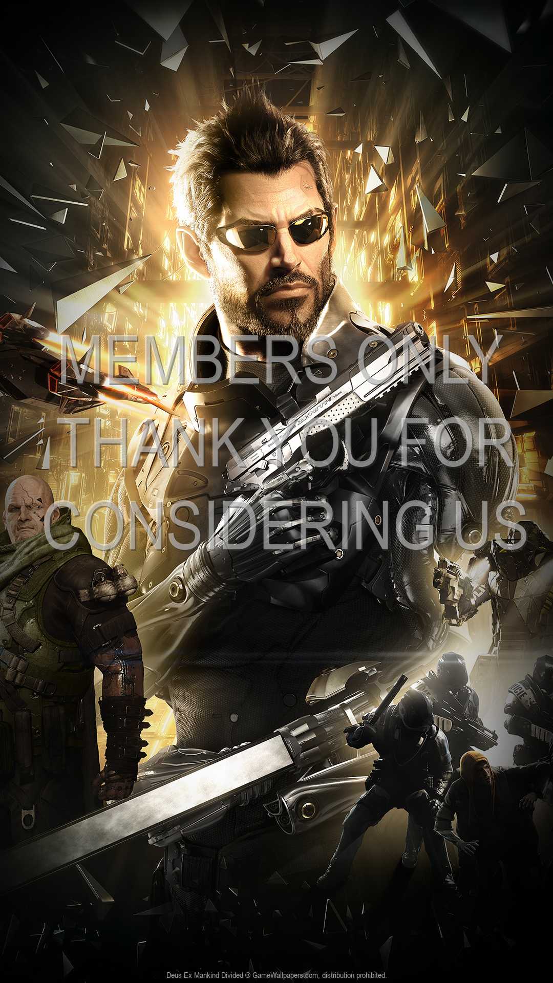 Deus Ex: Mankind Divided 1080p Vertical Mobiele achtergrond 01