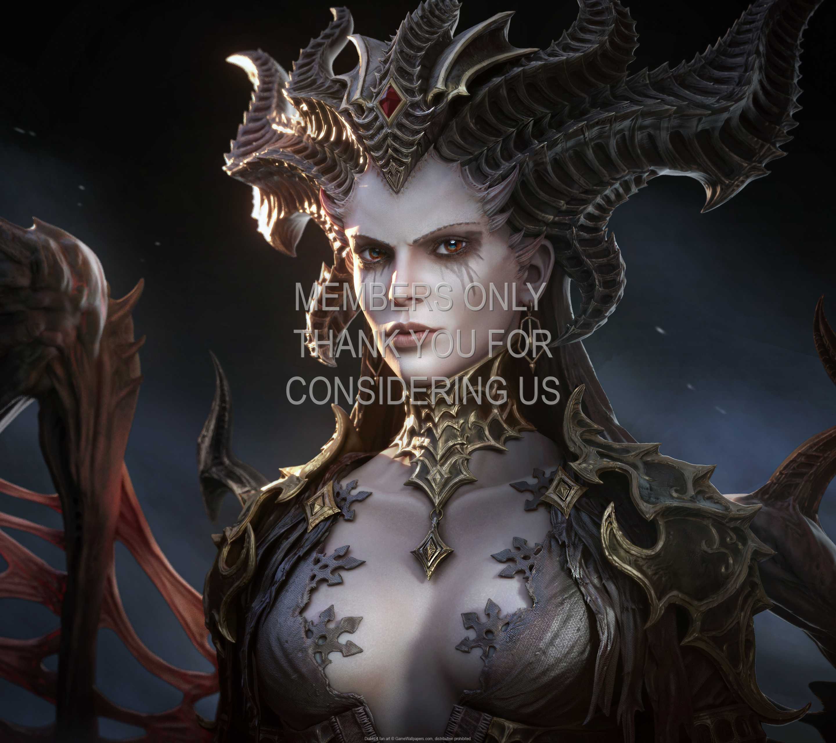 Diablo 4 fan art 1440p Horizontal Mobiele achtergrond 05