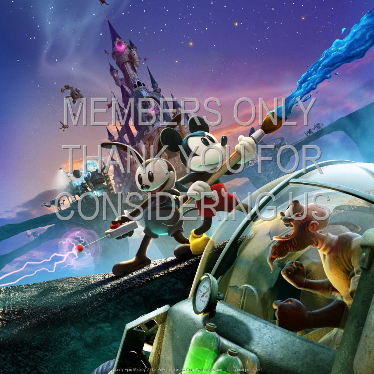 Disney Epic Mickey 2: The Power of Two 720p Horizontal Mobile wallpaper or background 01