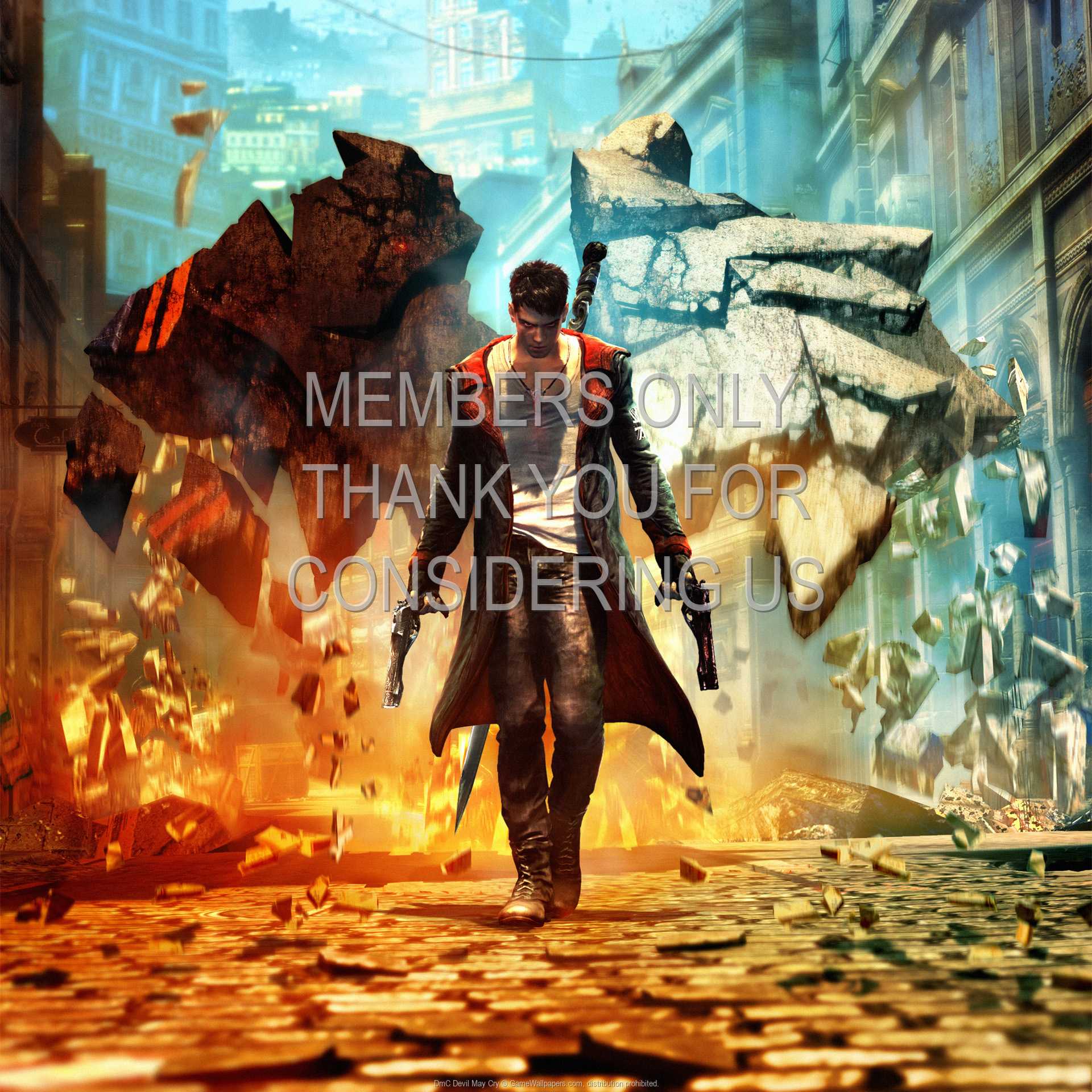DmC Devil May Cry 1080p Horizontal Mobiele achtergrond 01