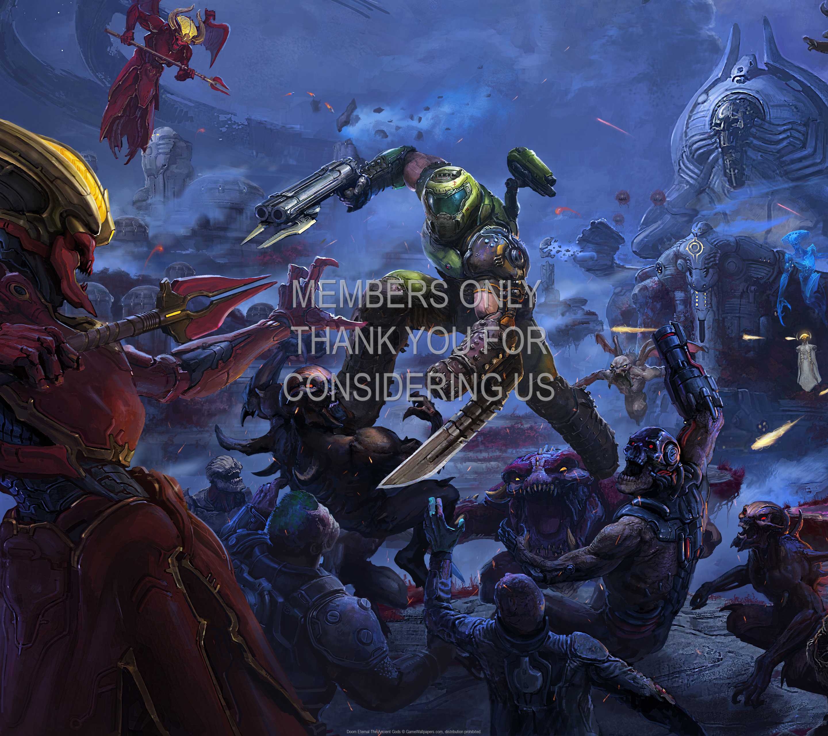 Doom Eternal: The Ancient Gods 1440p Horizontal Mobile wallpaper or background 01
