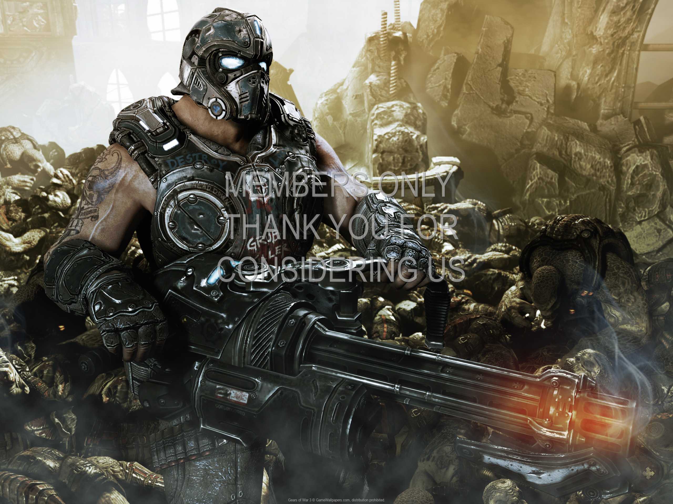 Gears of War 3 1080p Horizontal Mobiele achtergrond 02