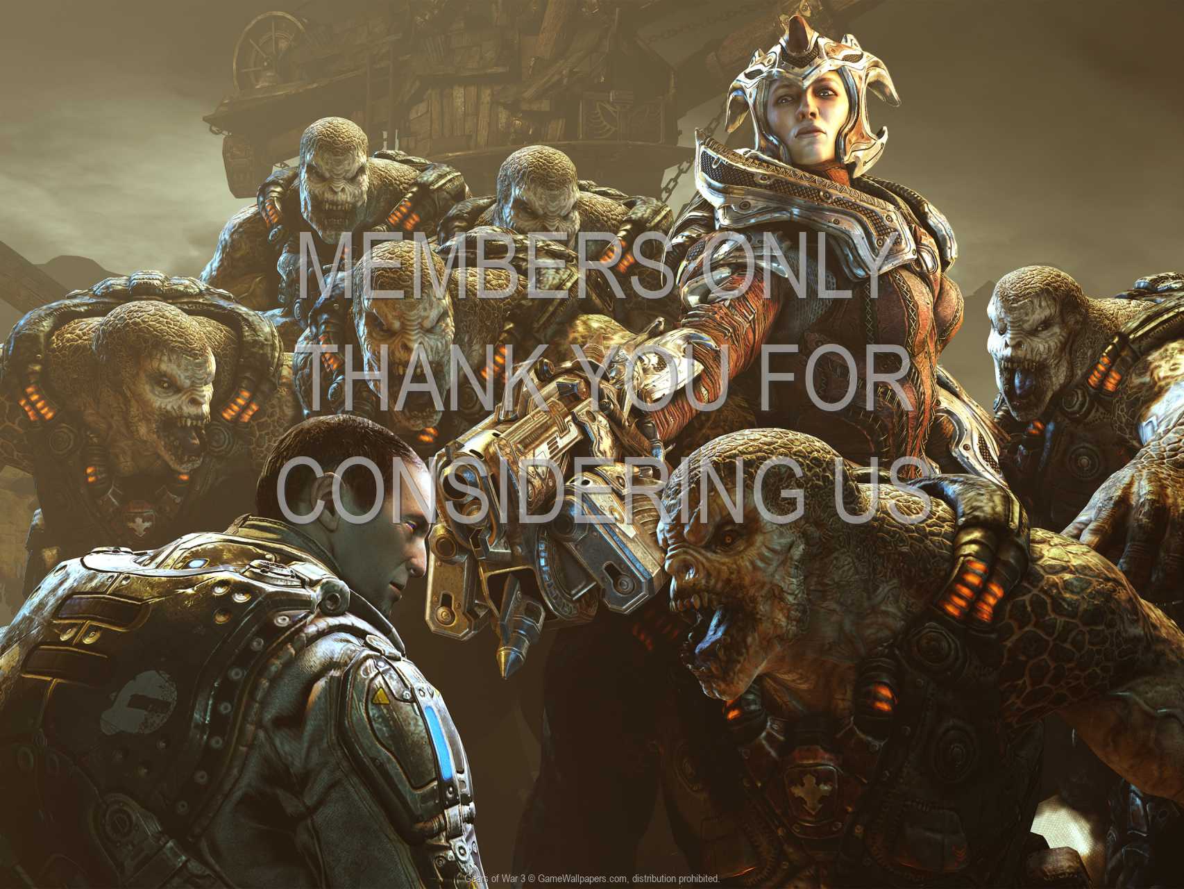 Gears of War 3 720p Horizontal Mobiele achtergrond 05