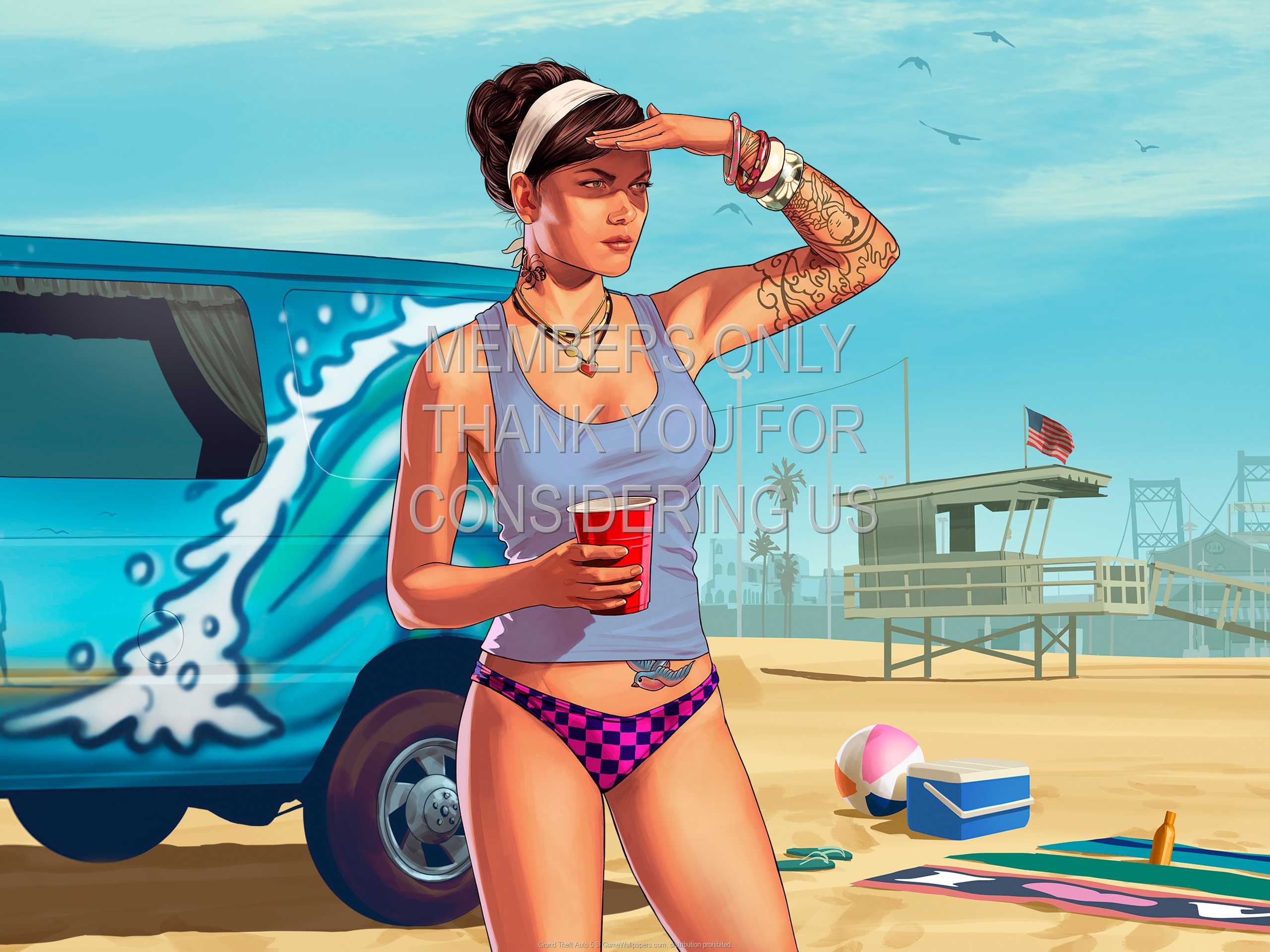 Grand Theft Auto 5 1080p Horizontal Mobiele achtergrond 04