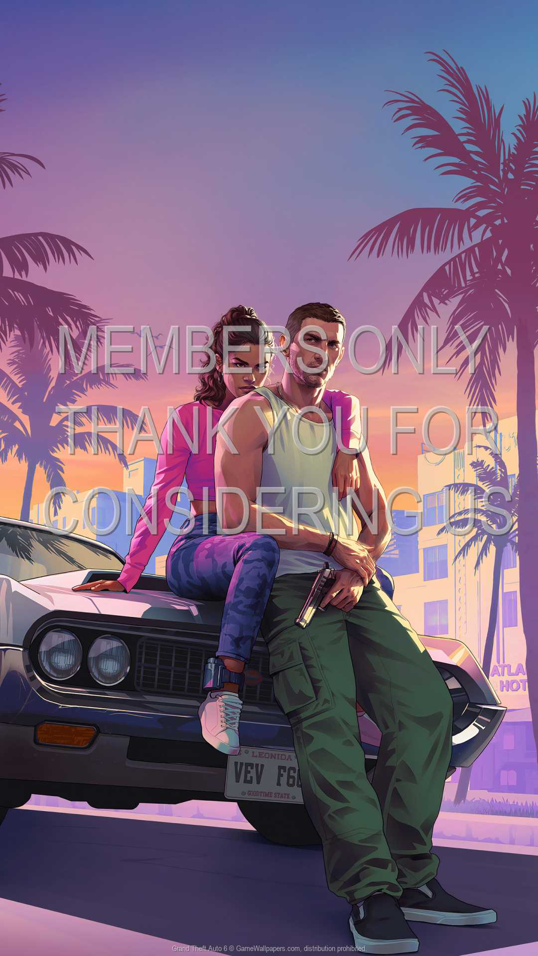 Grand Theft Auto 6 1080p Vertical Mobiele achtergrond 02