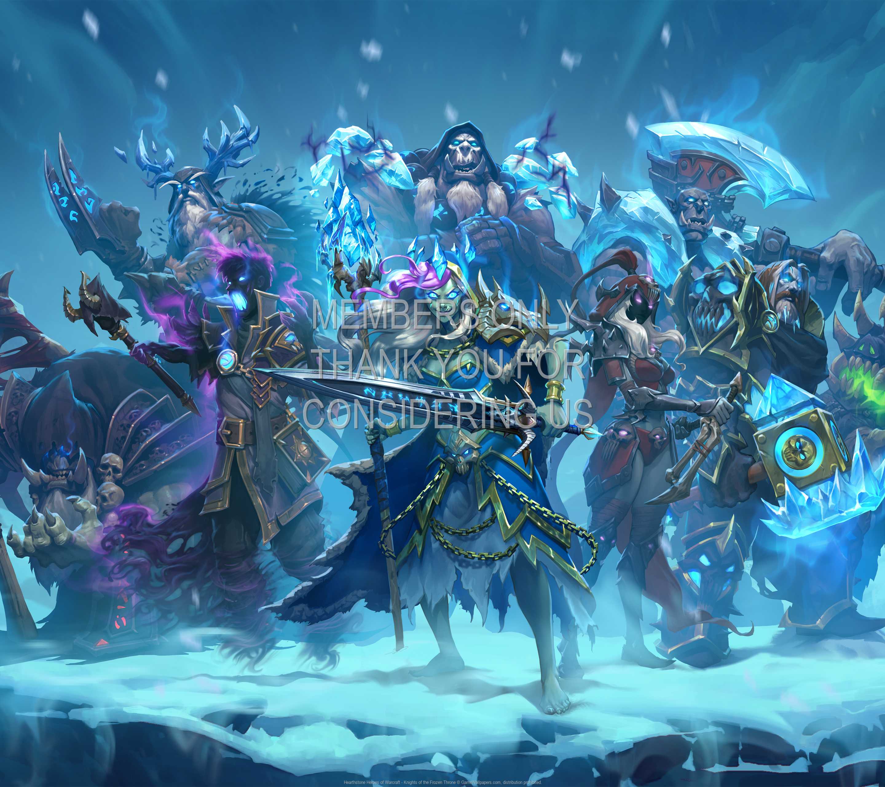 Hearthstone: Heroes of Warcraft - Knights of the Frozen Throne 1440p Horizontal Handy Hintergrundbild 02