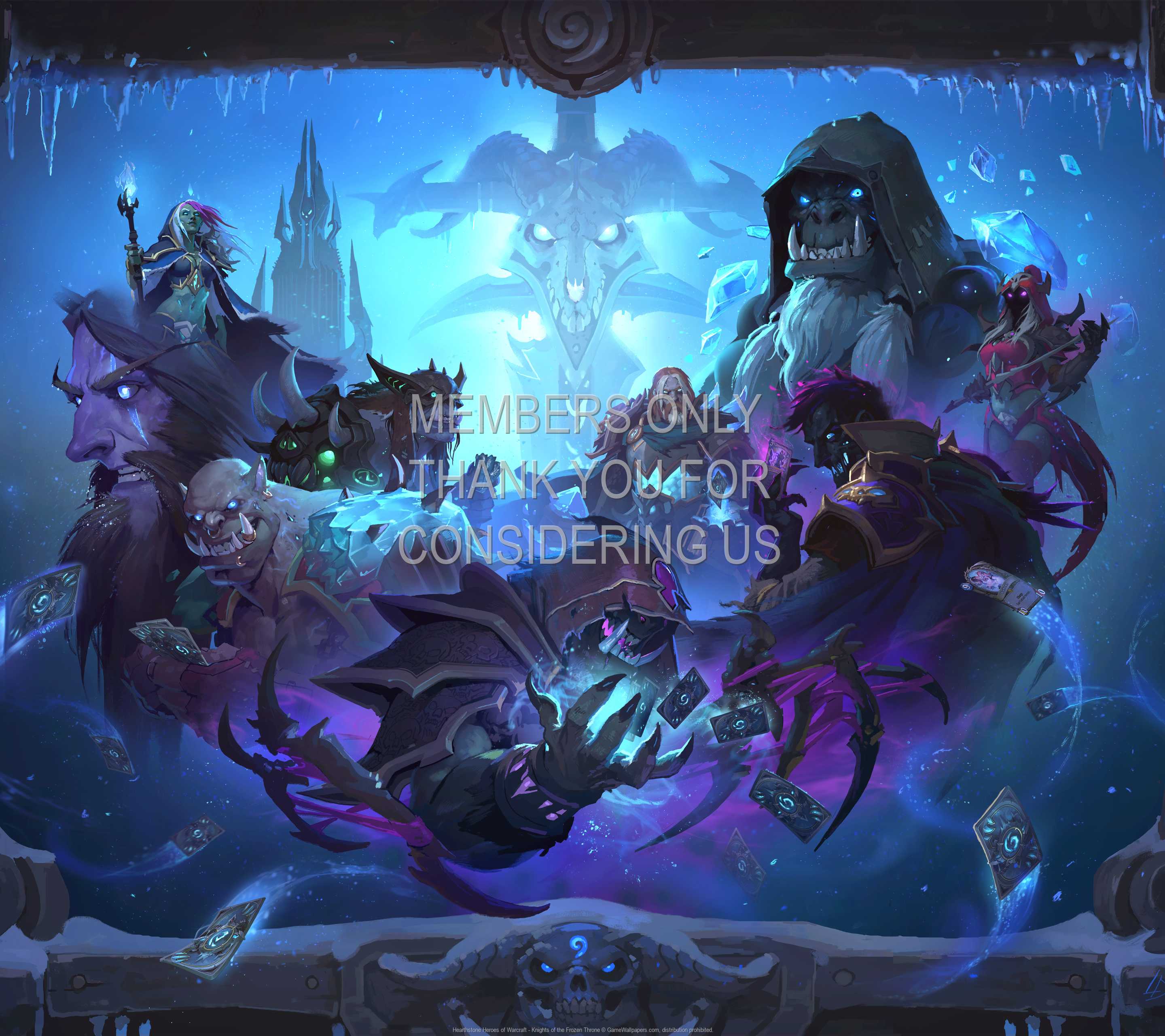 Hearthstone: Heroes of Warcraft - Knights of the Frozen Throne 1440p Horizontal Mobiele achtergrond 04