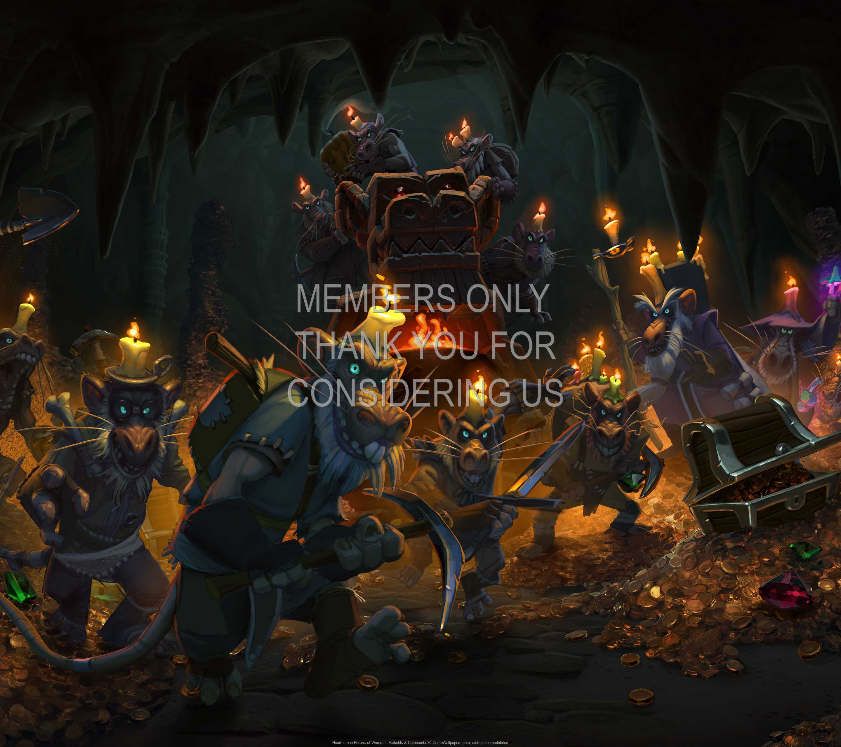 Hearthstone: Heroes of Warcraft - Kobolds & Catacombs 1440p Horizontal Mobiele achtergrond 02