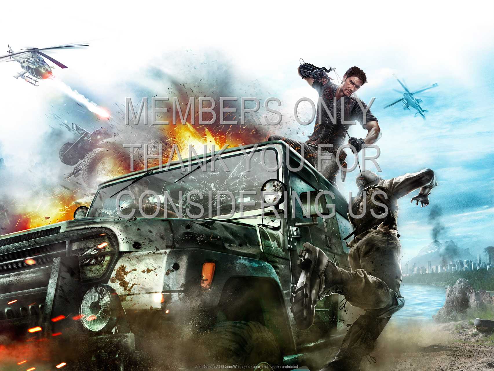 Just Cause 2 720p Horizontal Mobiele achtergrond 04