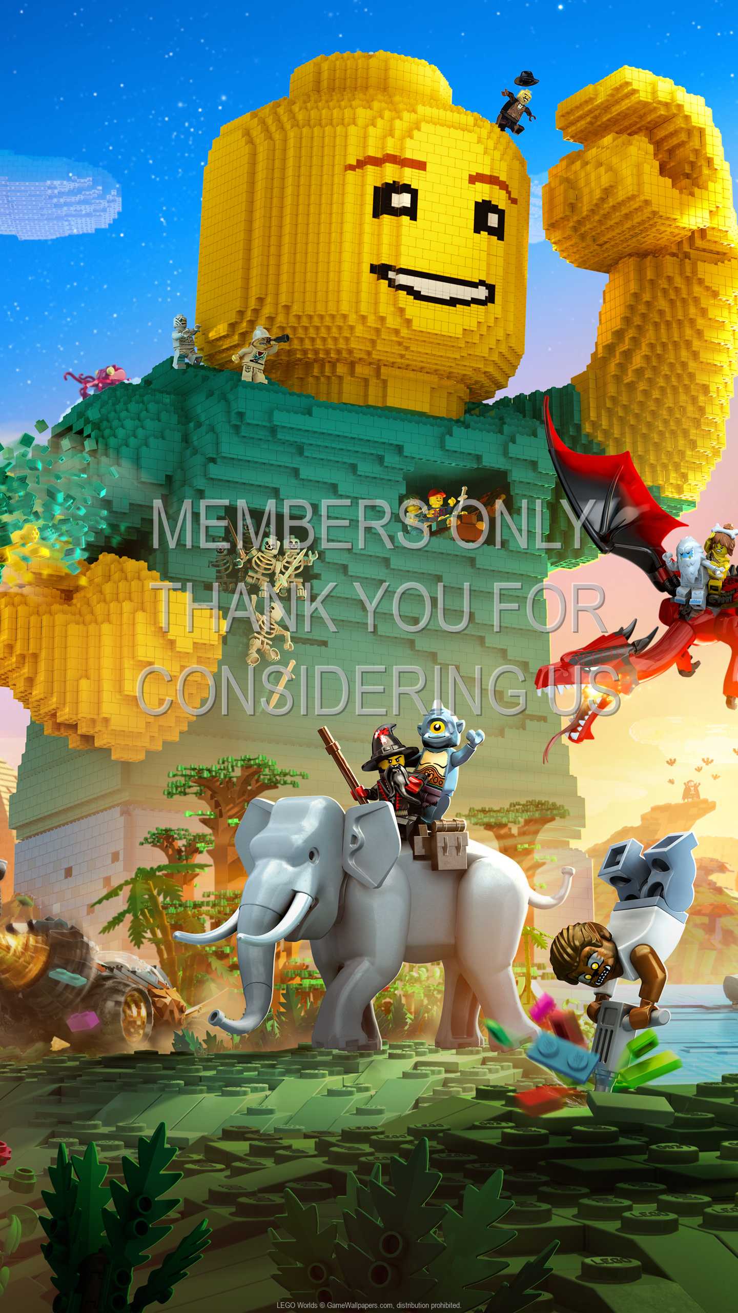 LEGO: Worlds 1440p Vertical Mobile fond d'cran 01
