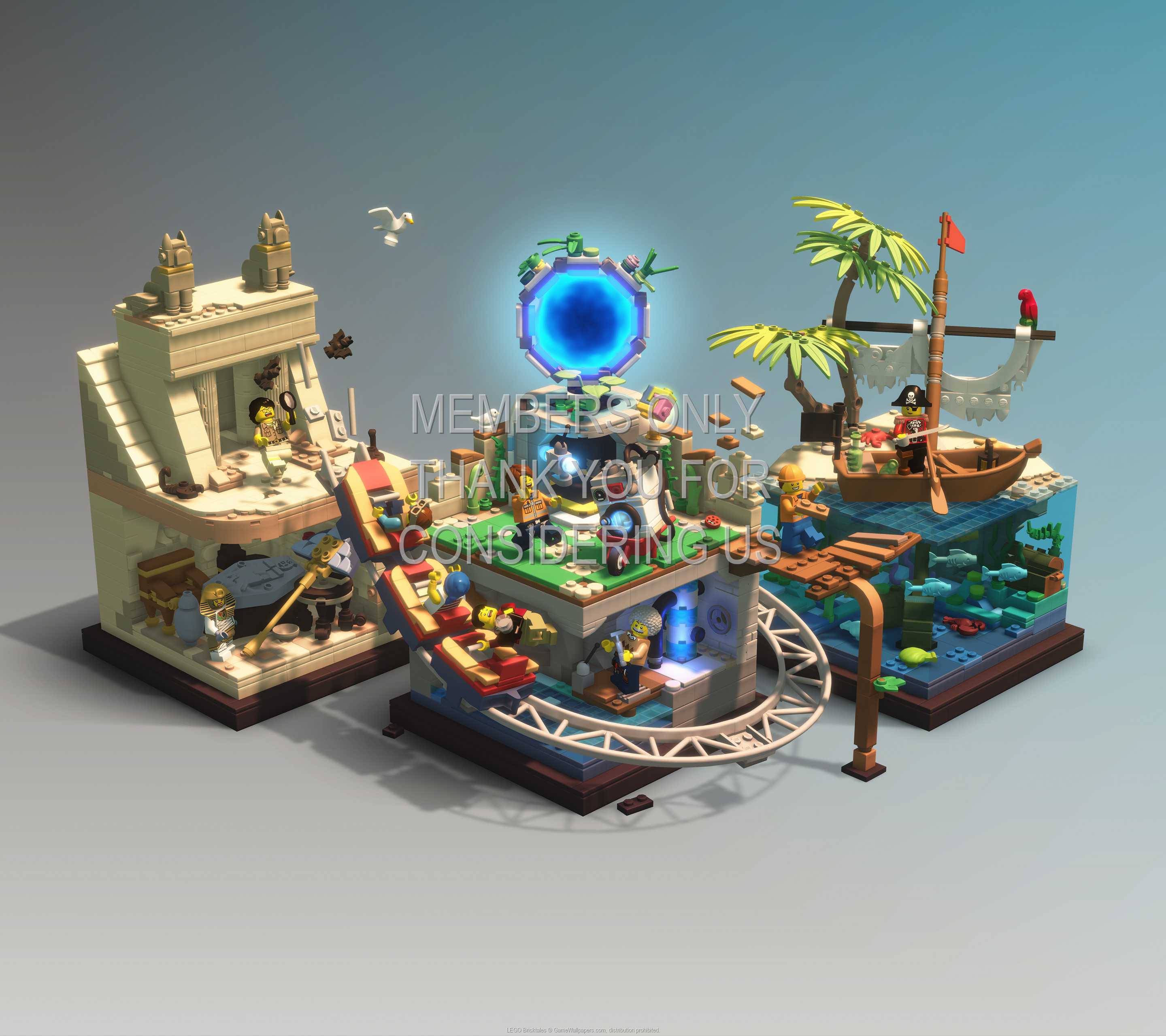 LEGO Bricktales 1440p Horizontal Mobiele achtergrond 01