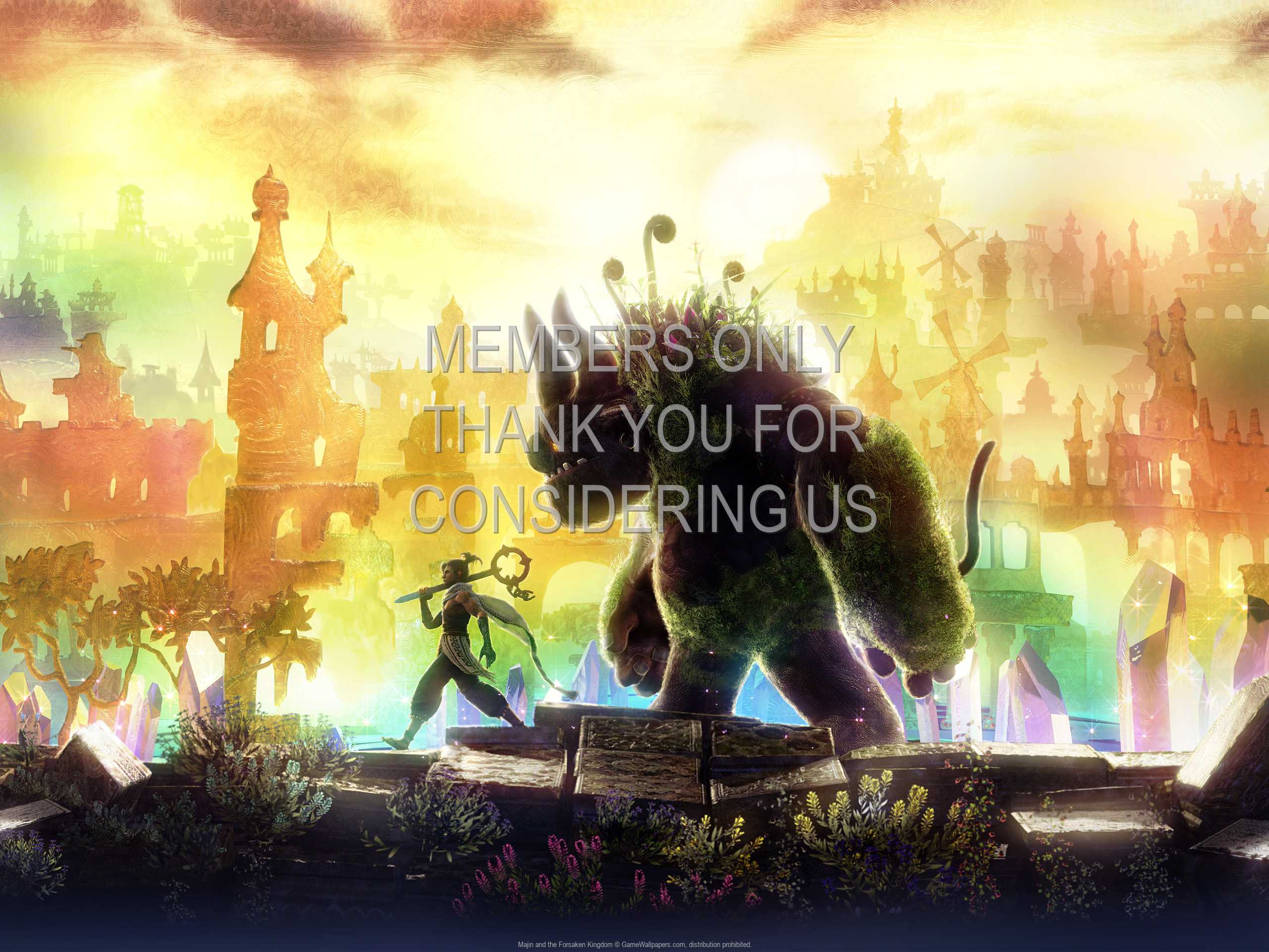 Majin and the Forsaken Kingdom 1080p Horizontal Mobiele achtergrond 02