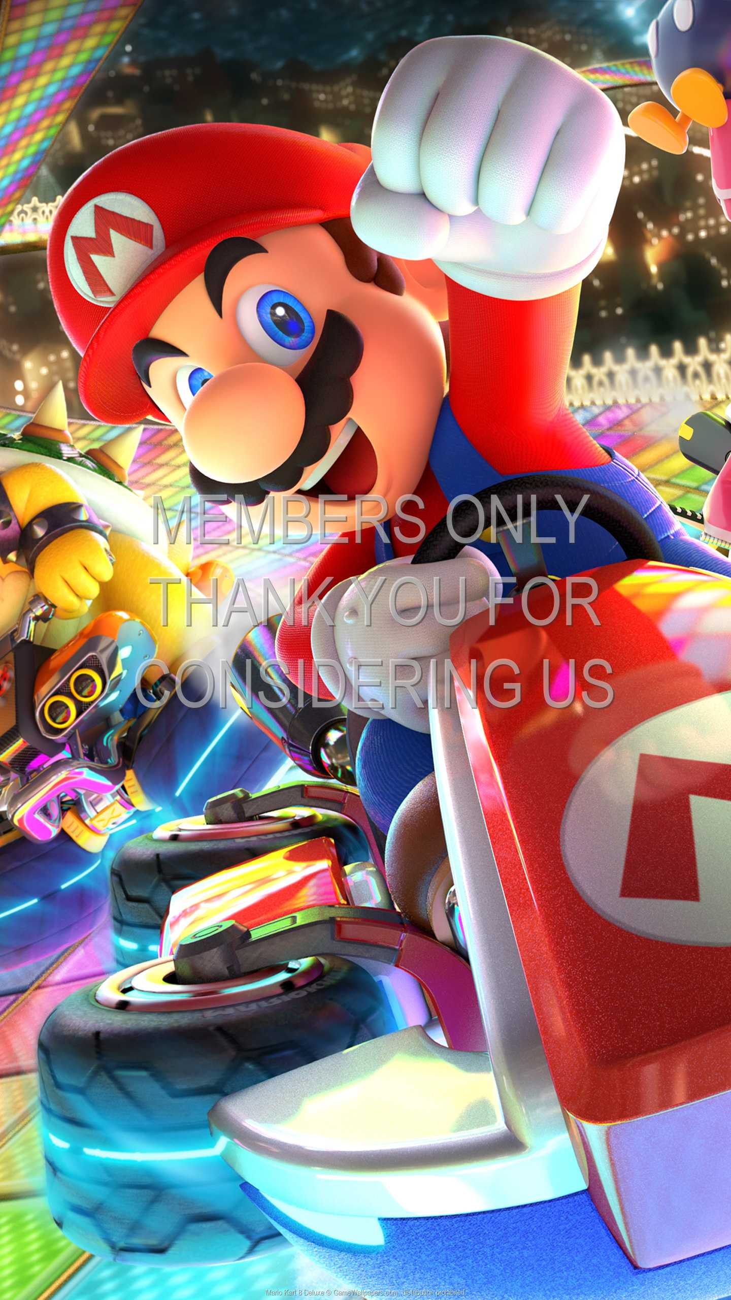 Mario Kart 8 Deluxe 1440p Vertical Handy Hintergrundbild 01