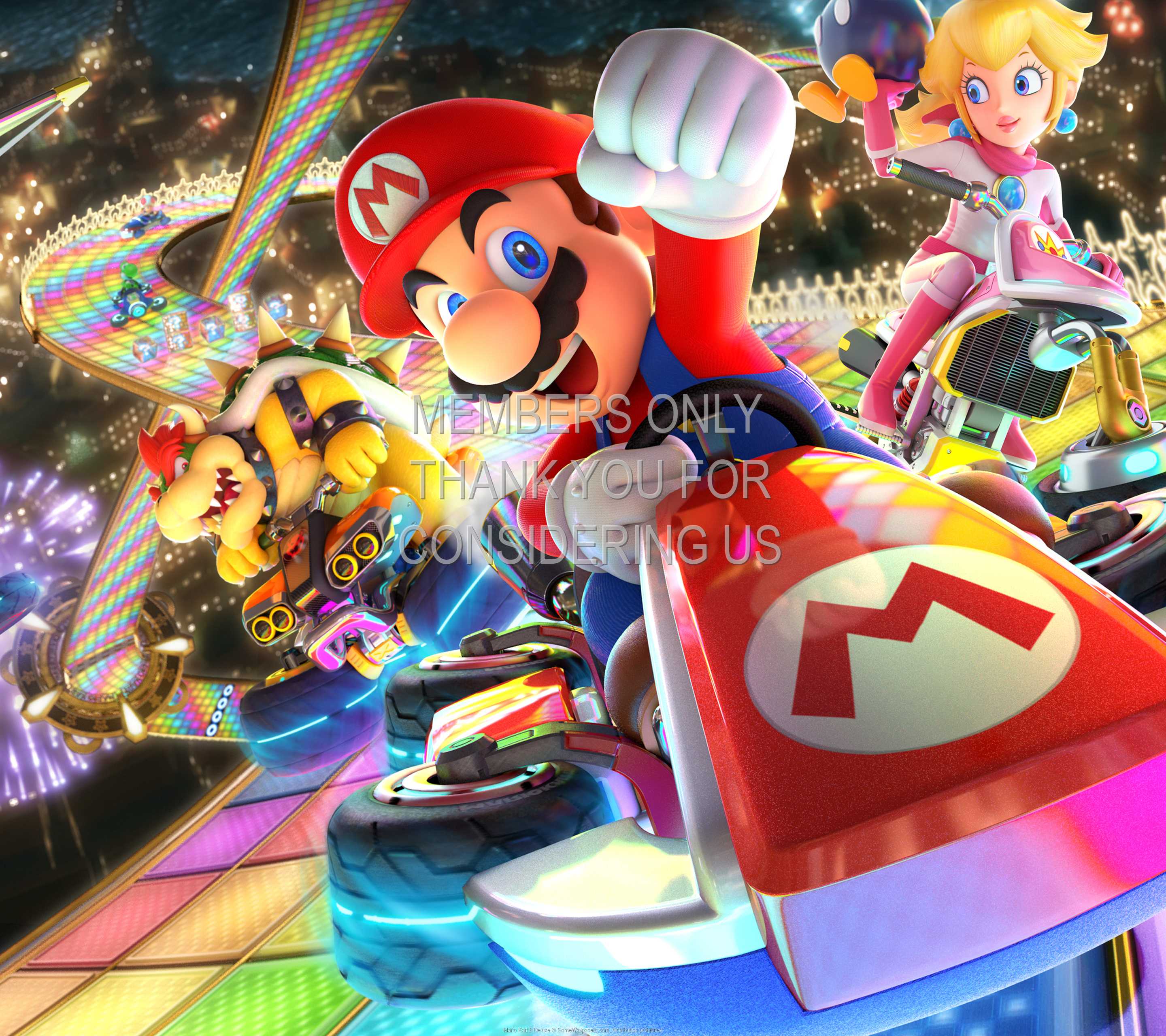Mario Kart 8 Deluxe 1440p Horizontal Mobile wallpaper or background 01
